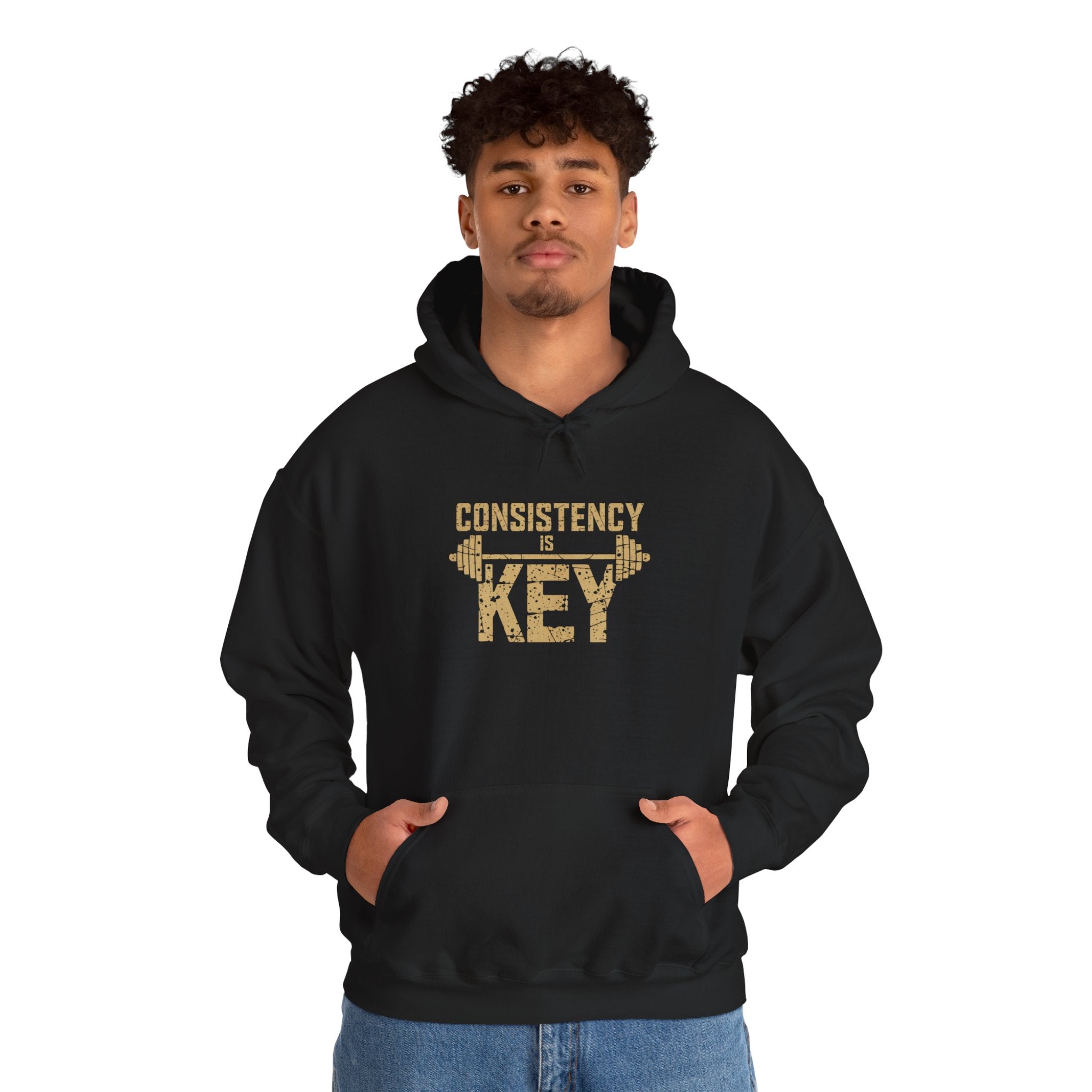 Consistency is Key Hoodie | Barbell Fitness Motivation Sweatshirt