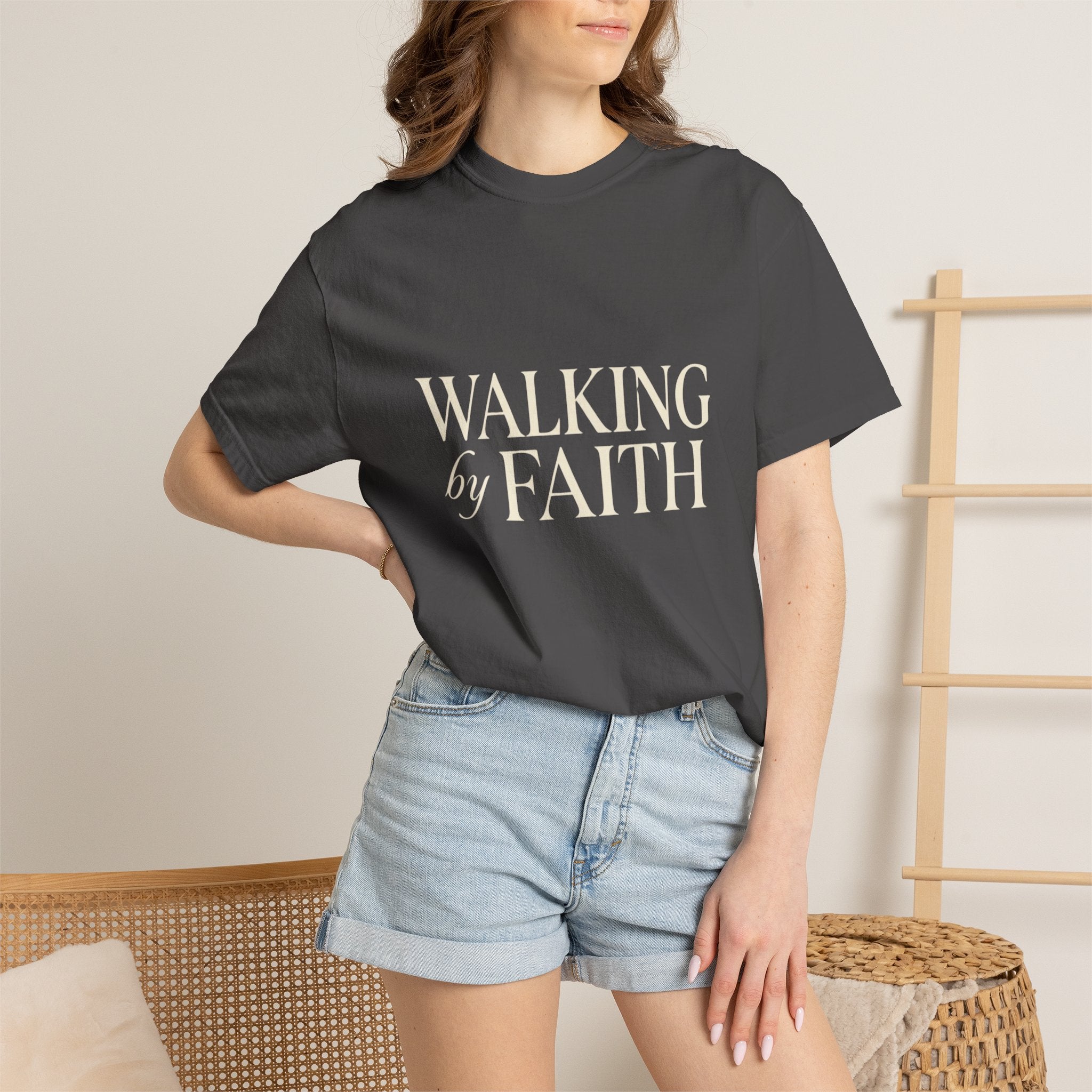 Walking by Faith T-Shirt — Christian Inspirational Tee