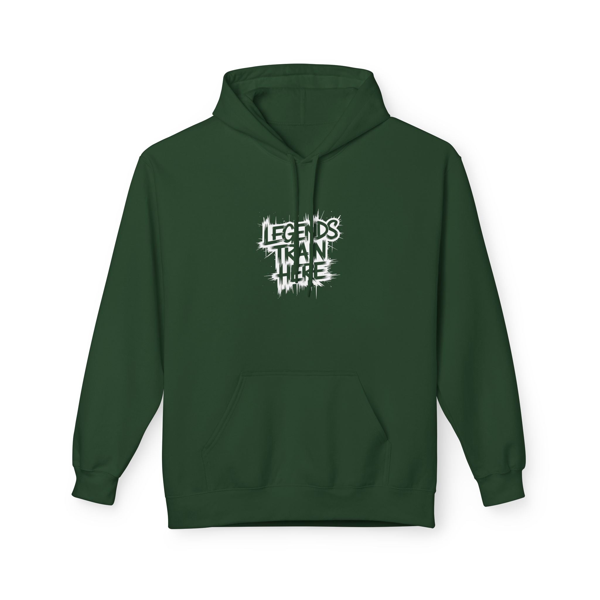 Legends Train Here Hoodie — Streetwear Gym Motivational Pullover