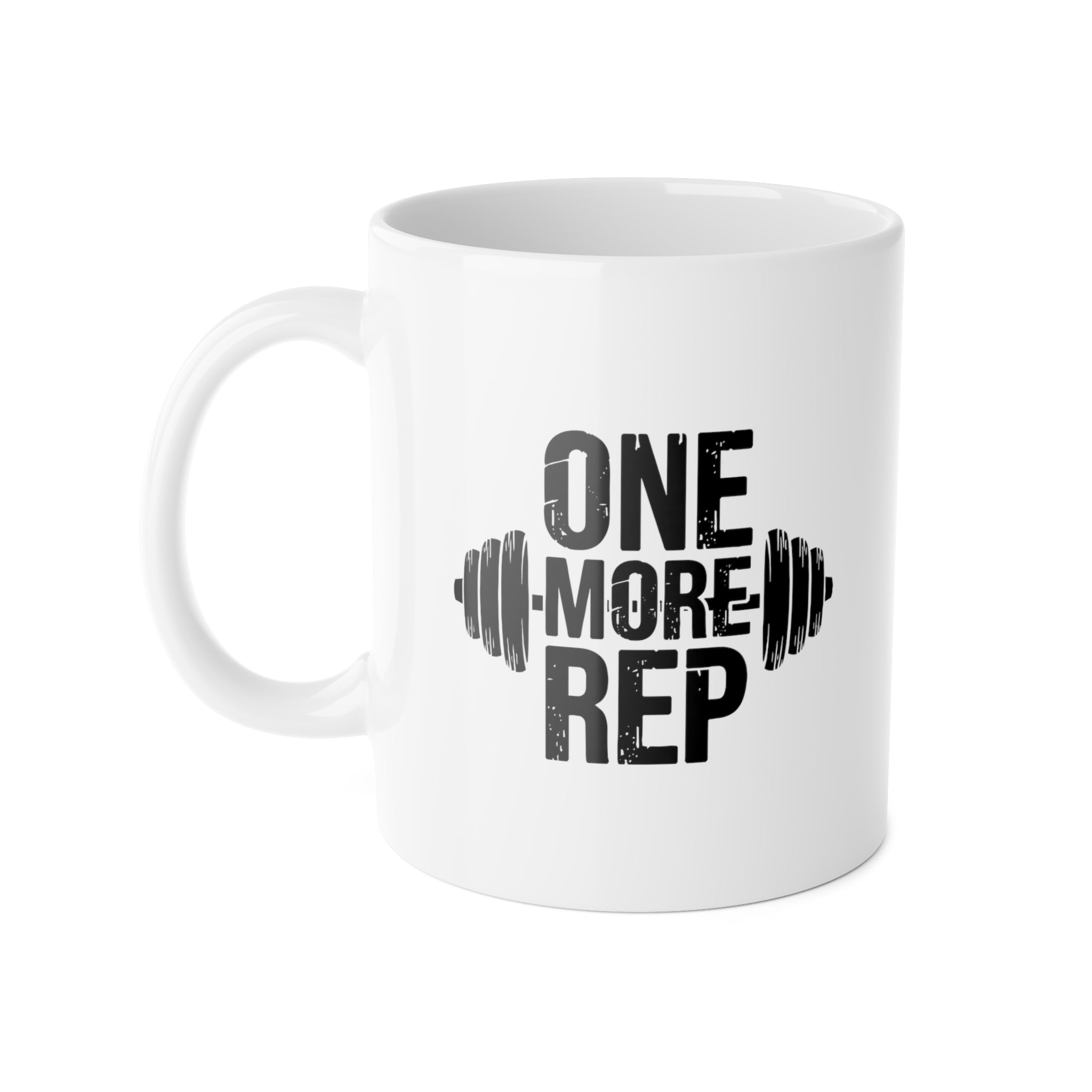 One More Rep Mug — Motivational Gym Coffee Cup (11oz)