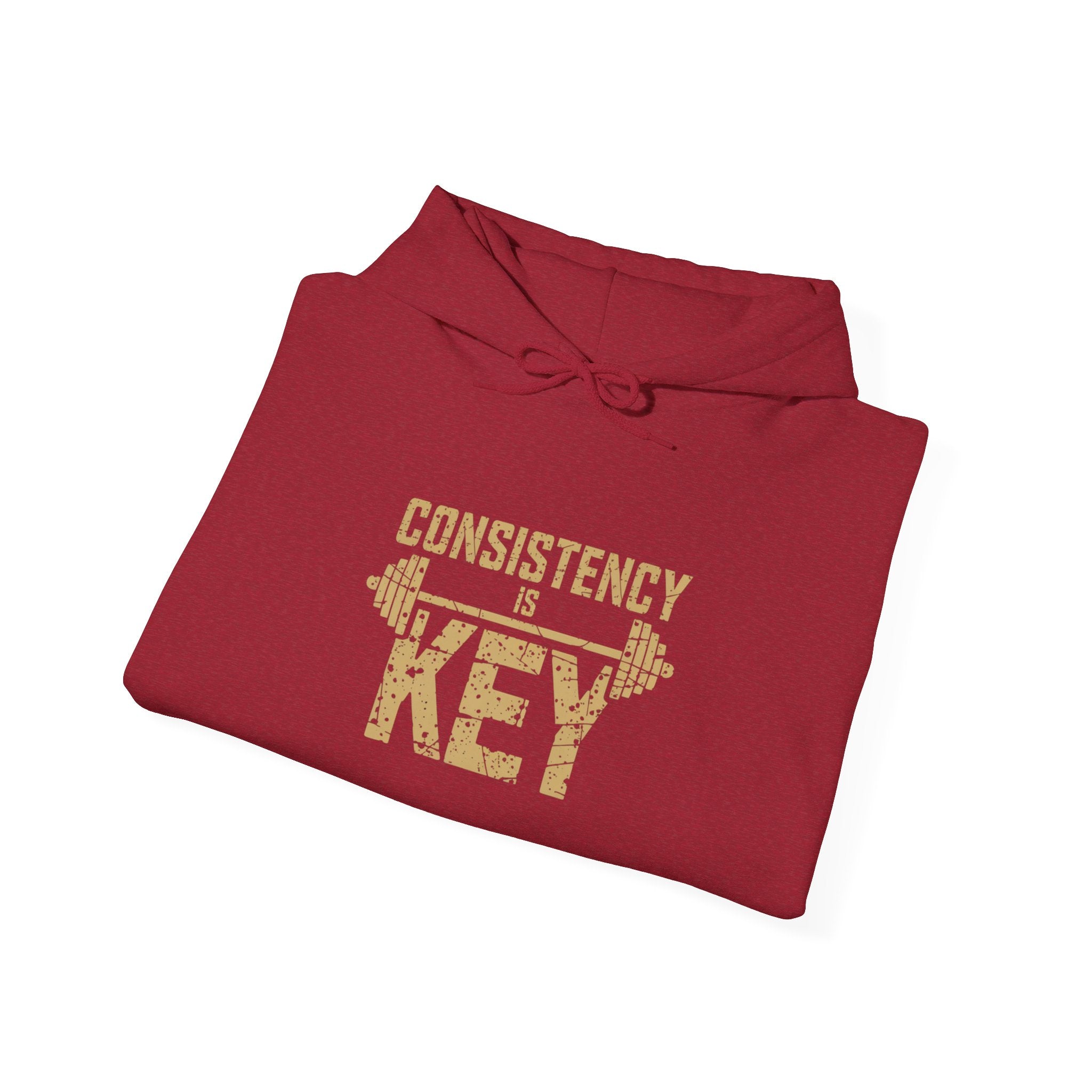 Consistency is Key Hoodie | Barbell Fitness Motivation Sweatshirt