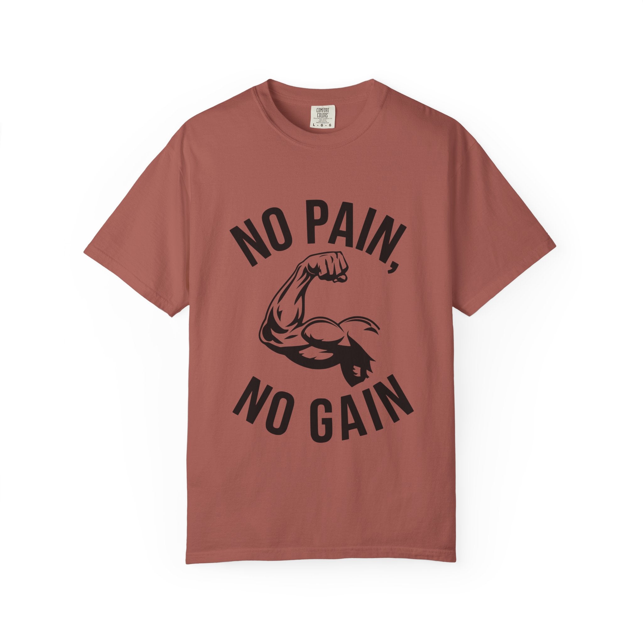 No Pain No Gain Muscle Tee — Motivational Workout T-Shirt