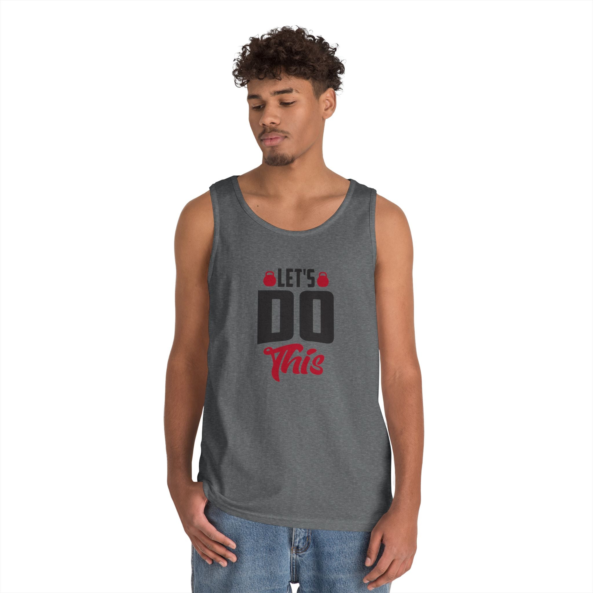Let’s Do This tank top | Motivational workout slogan, fitness graphic