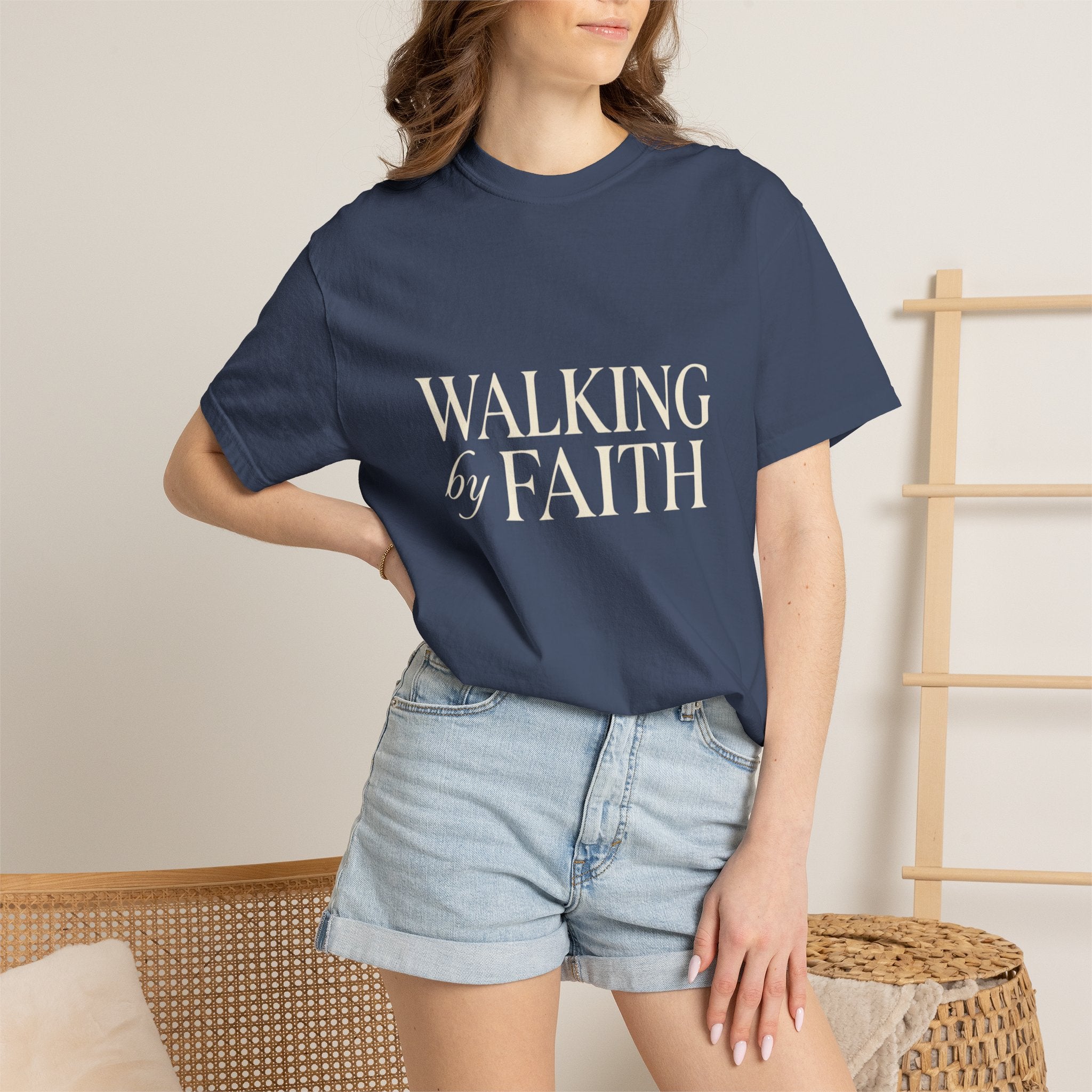 Walking by Faith T-Shirt — Christian Inspirational Tee