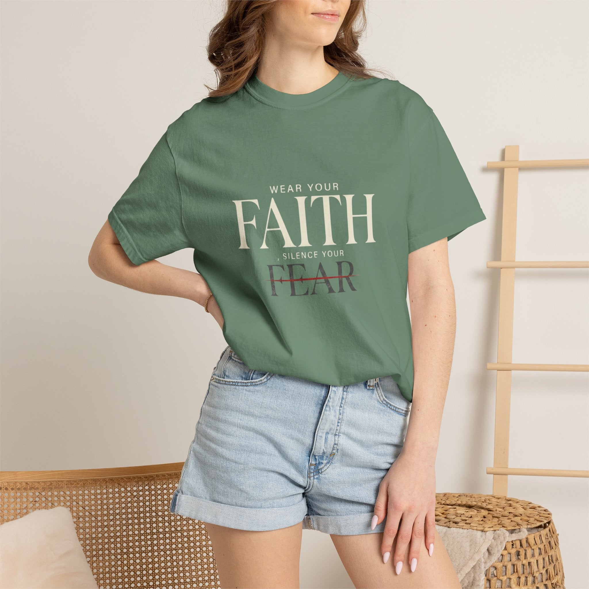 Faith Over Fear T-Shirt — Inspirational Christian Tee