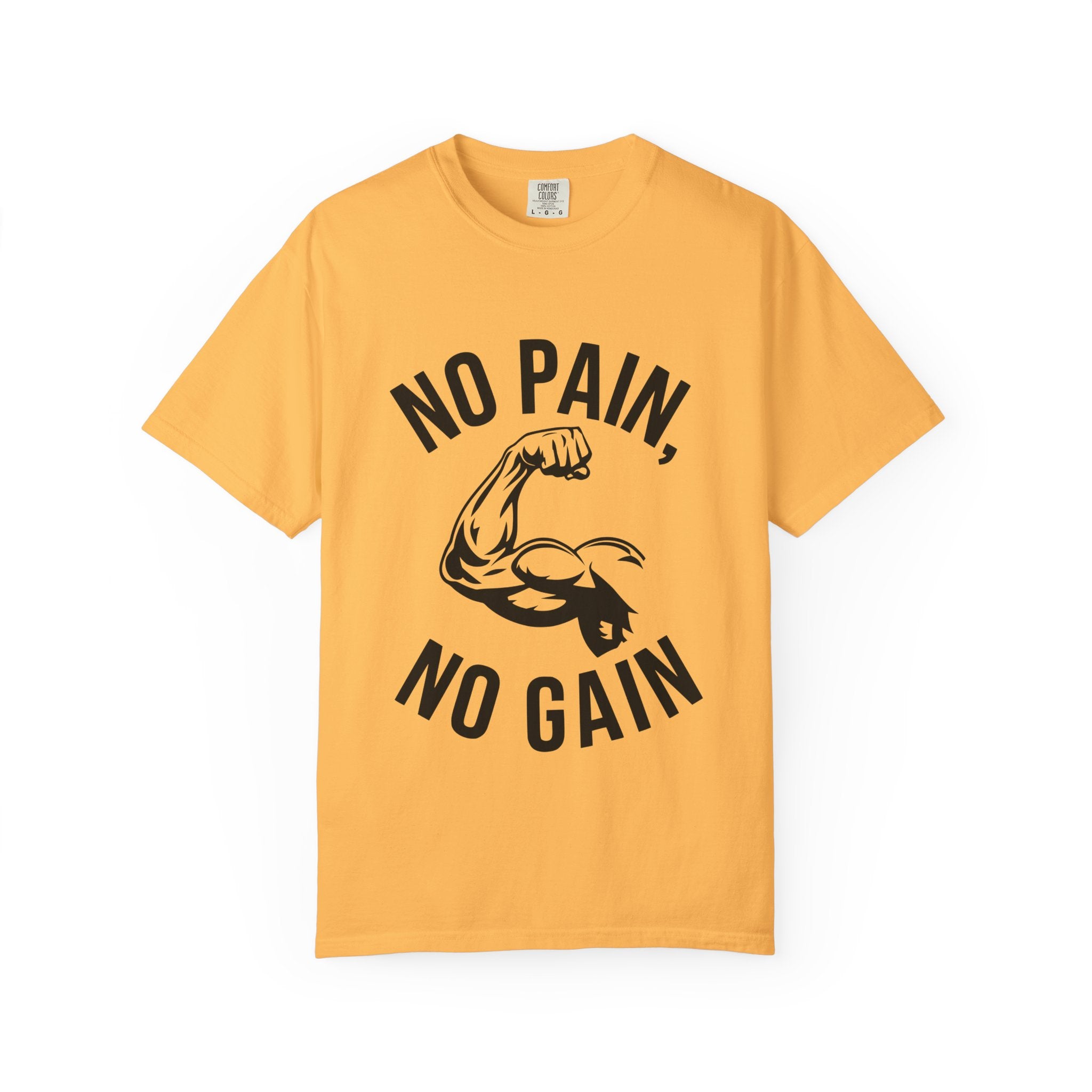 No Pain No Gain Muscle Tee — Motivational Workout T-Shirt