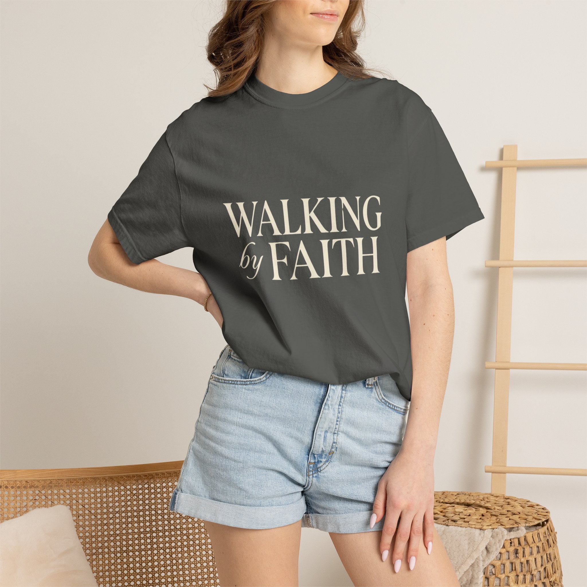Walking by Faith T-Shirt — Christian Inspirational Tee