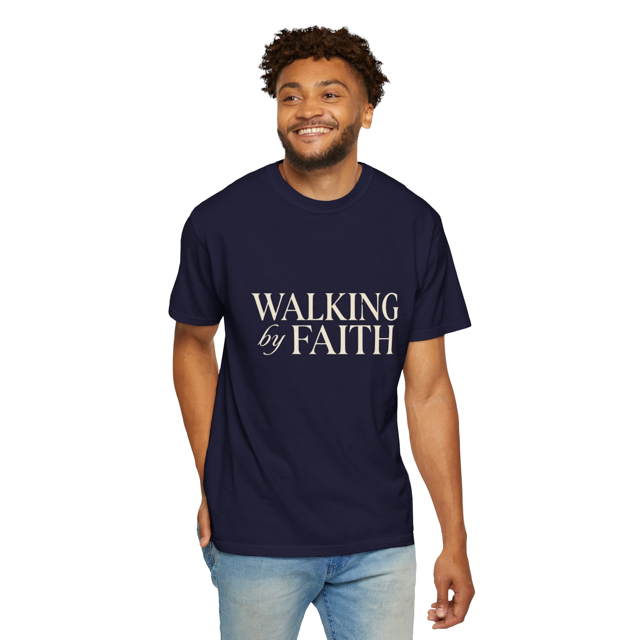 Walking by Faith T-Shirt — Christian Inspirational Tee