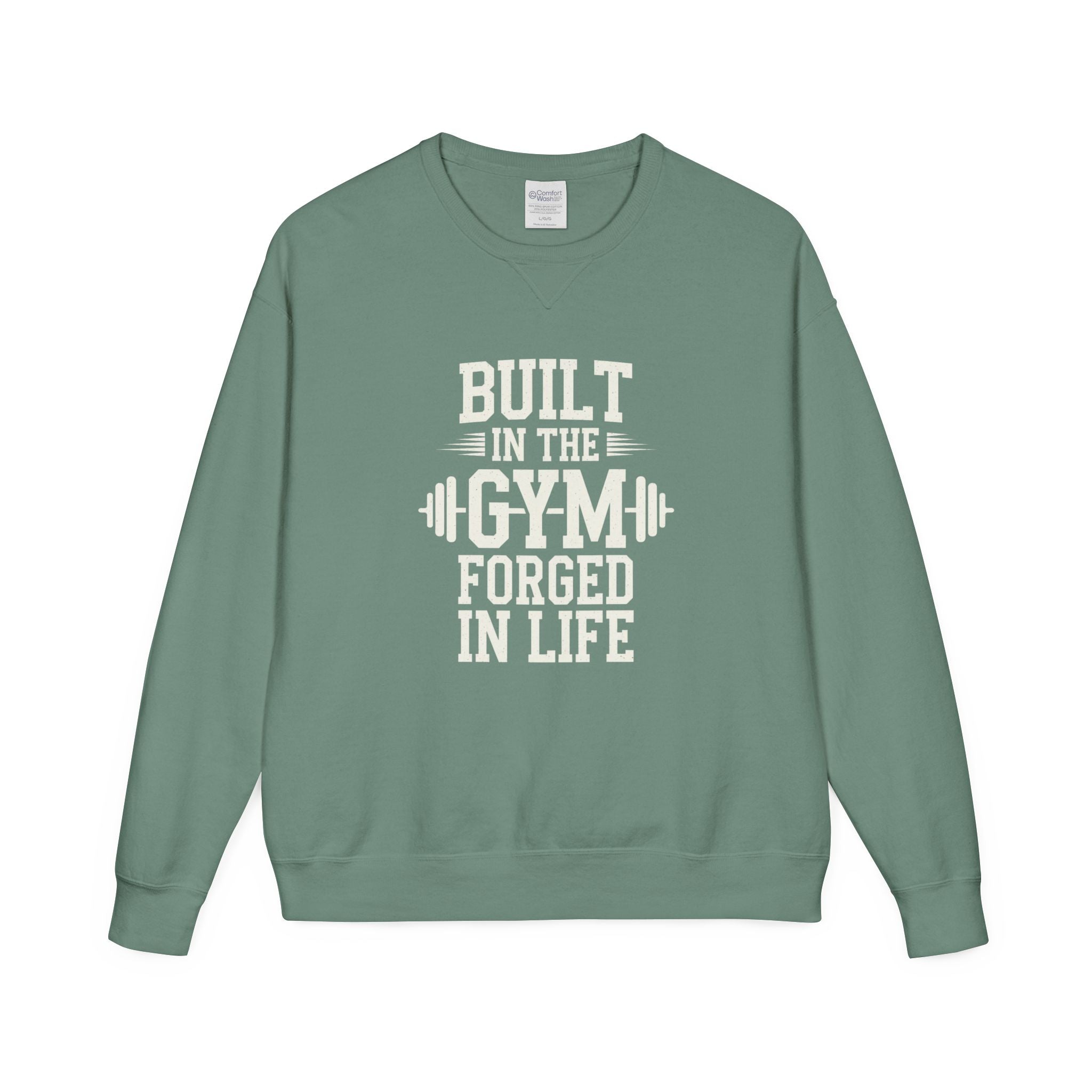 Built in the Gym Forged in Life Sweatshirt | Fitness Barbell Crewneck