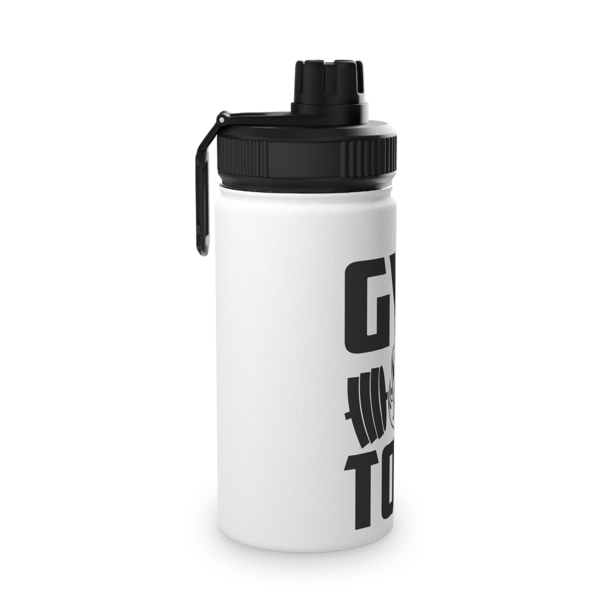 Gym & Tonic Stainless Steel Water Bottle — Sports Lid, Fitness Motivational Bottle