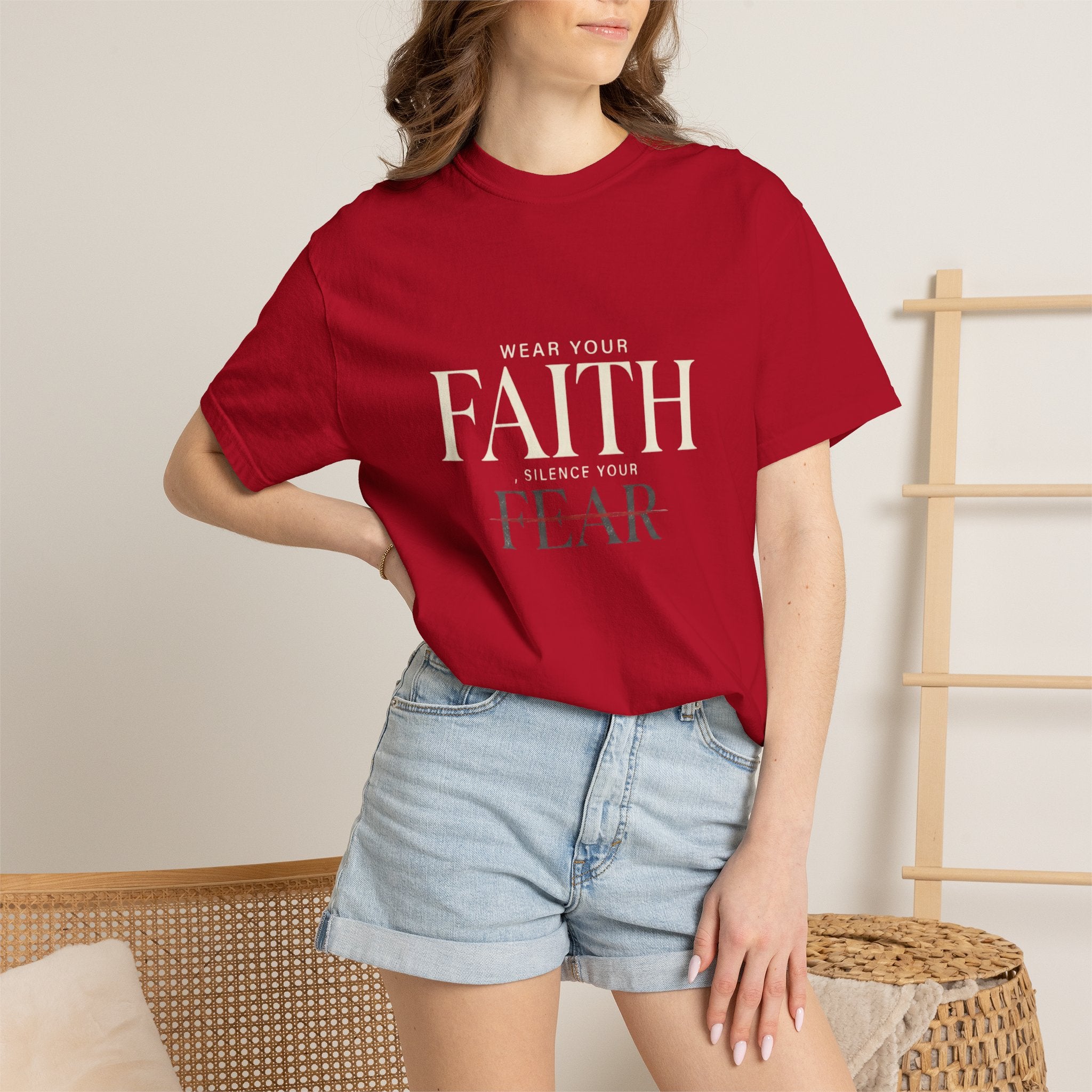 Faith Over Fear T-Shirt — Inspirational Christian Tee