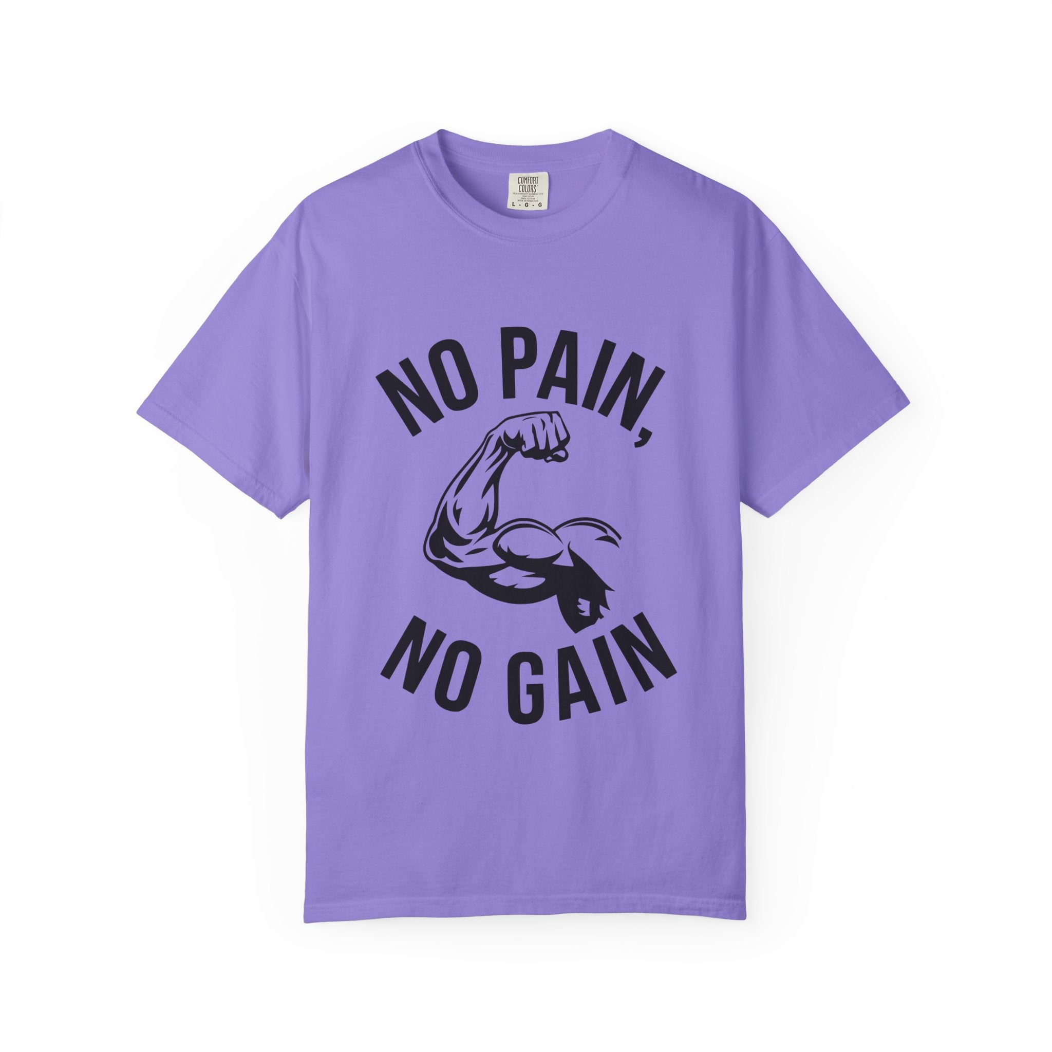No Pain No Gain Muscle Tee — Motivational Workout T-Shirt