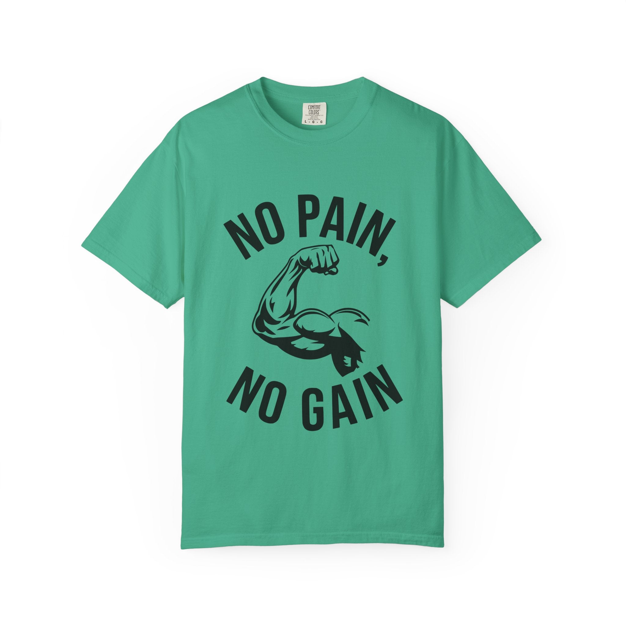 No Pain No Gain Muscle Tee — Motivational Workout T-Shirt