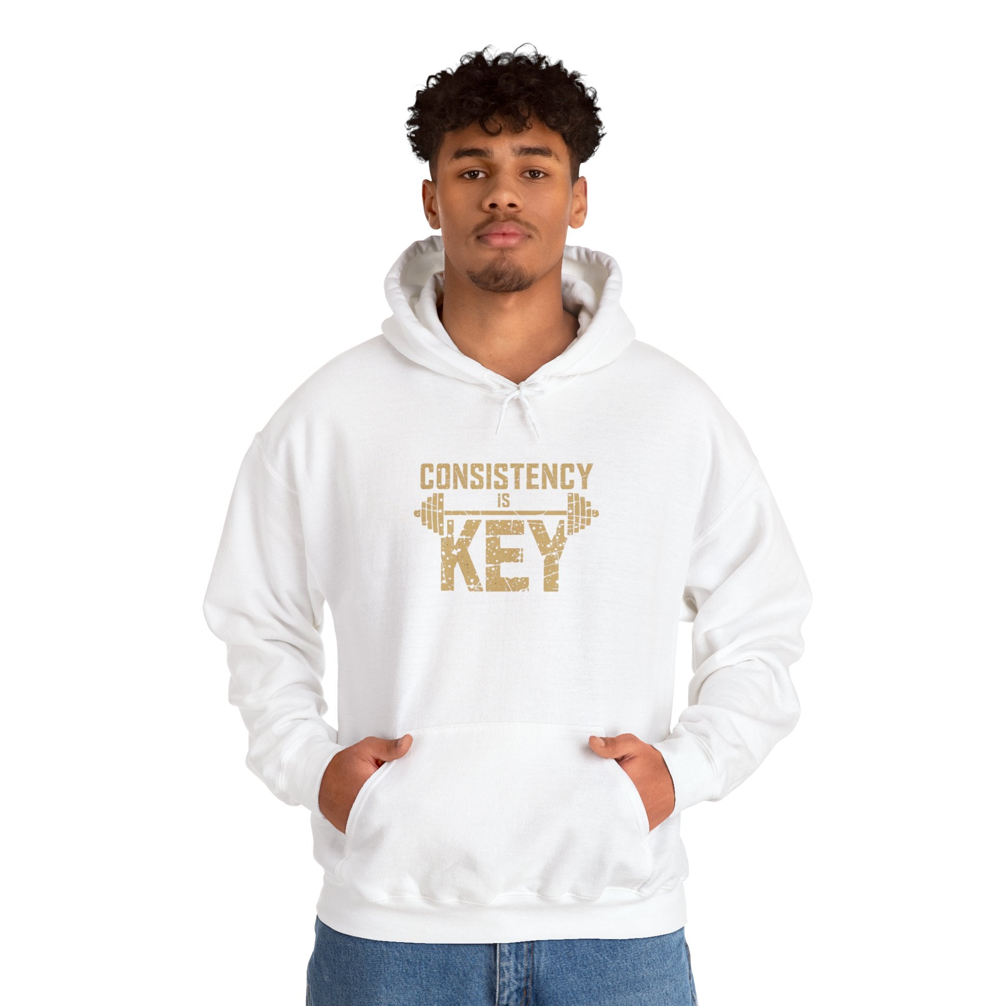 Consistency is Key Hoodie | Barbell Fitness Motivation Sweatshirt
