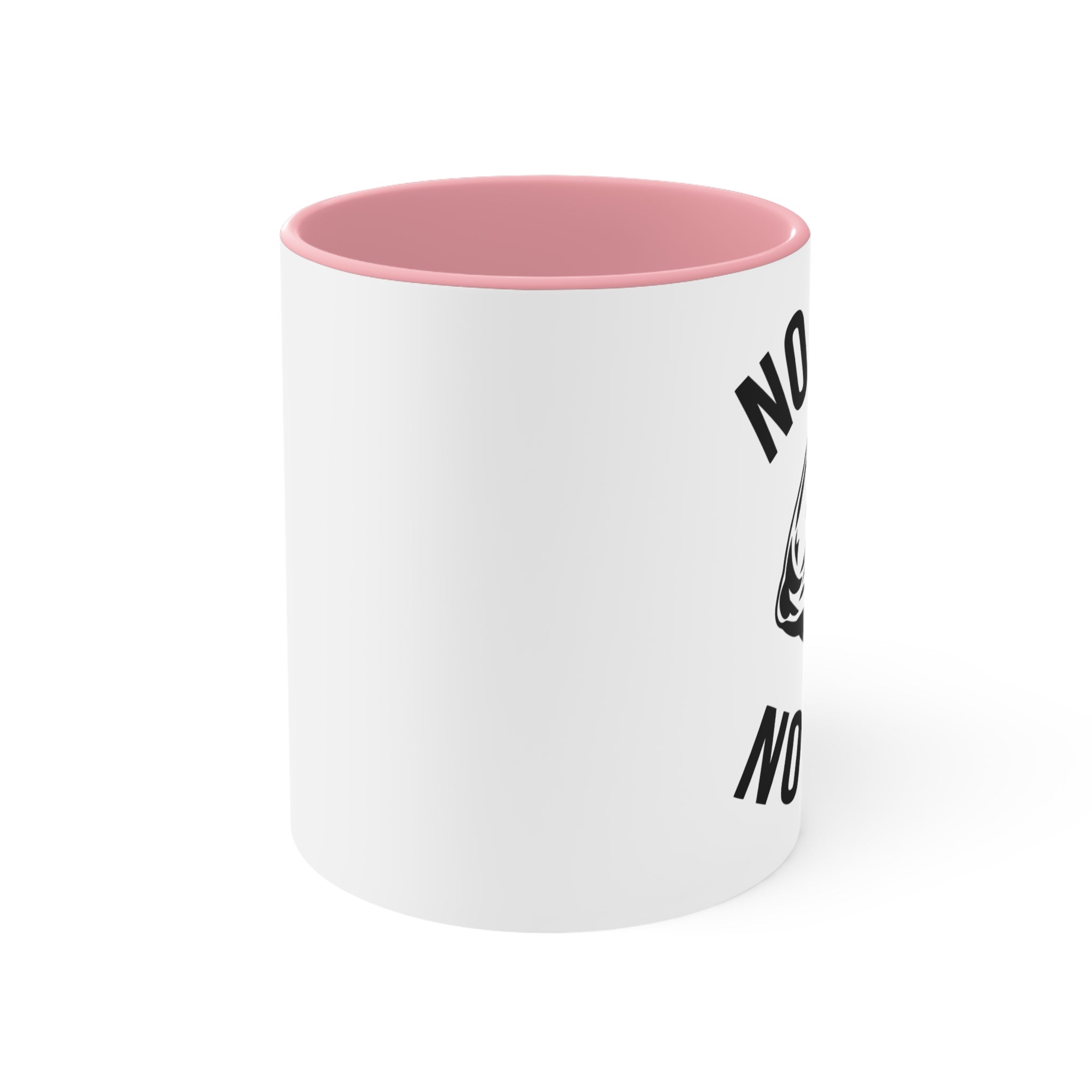 Funny "Nope" Skull Accent Mug — Cute Pink Interior Coffee Cup, Sarcastic Gift for Friends & Coworkers