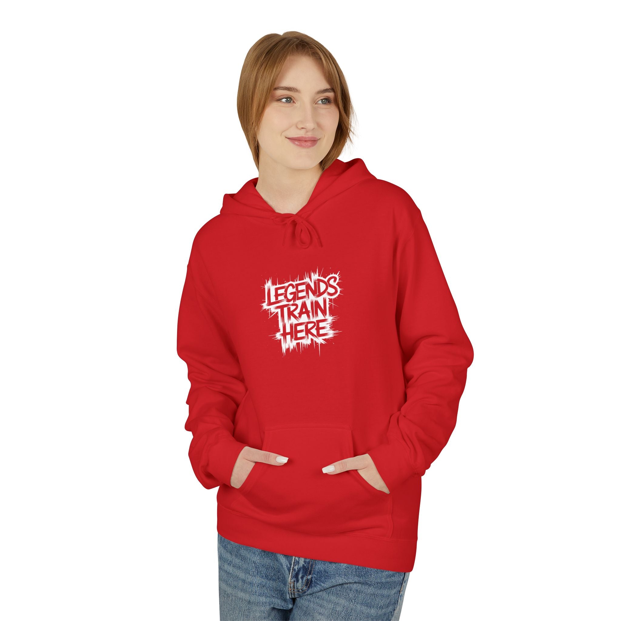 Legends Train Here Hoodie — Streetwear Gym Motivational Pullover