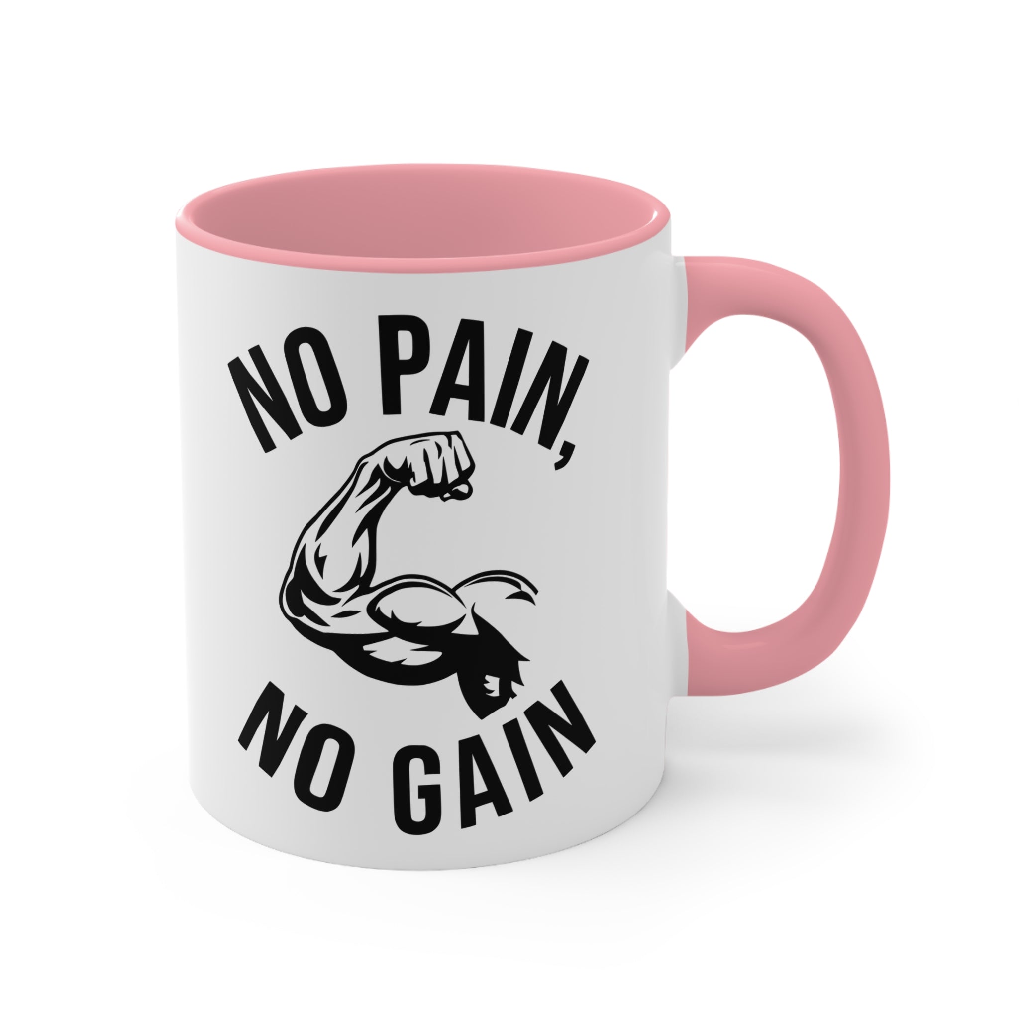 Funny "Nope" Skull Accent Mug — Cute Pink Interior Coffee Cup, Sarcastic Gift for Friends & Coworkers
