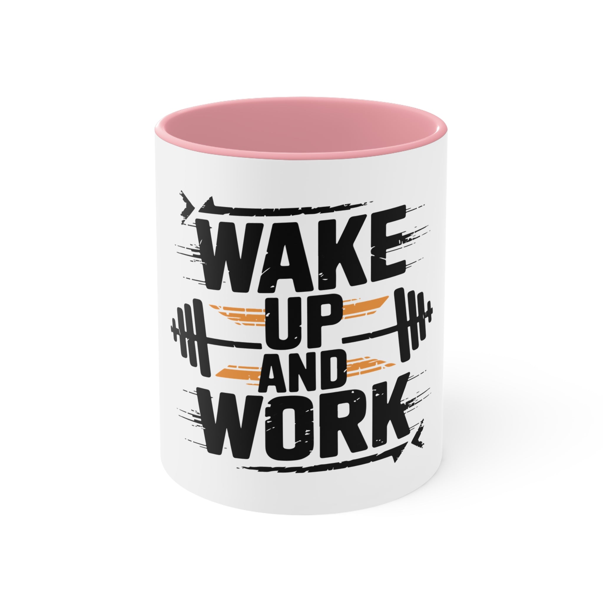 Wake Up and Work Mug — Motivational Fitness Coffee Cup
