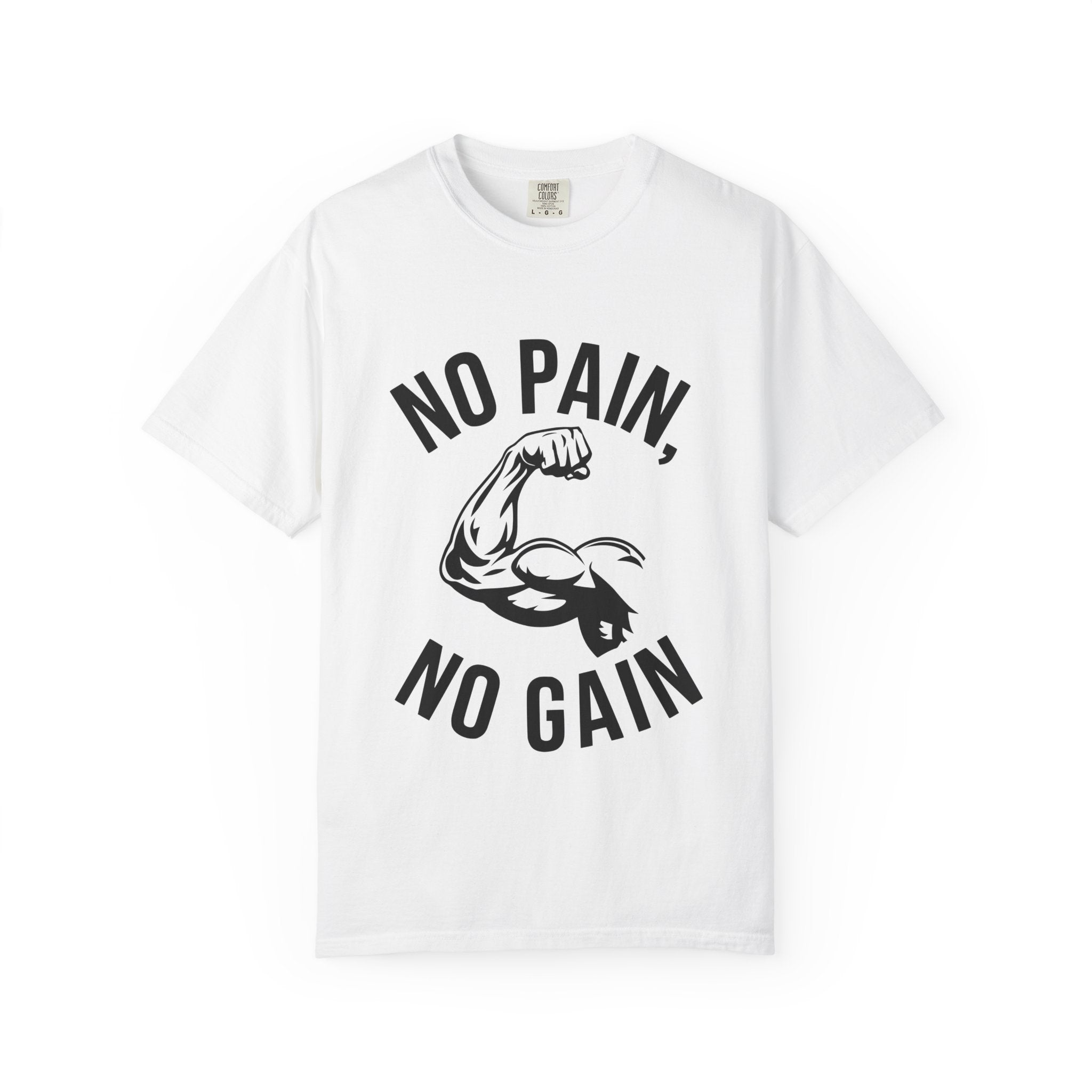 No Pain No Gain Muscle Tee — Motivational Workout T-Shirt