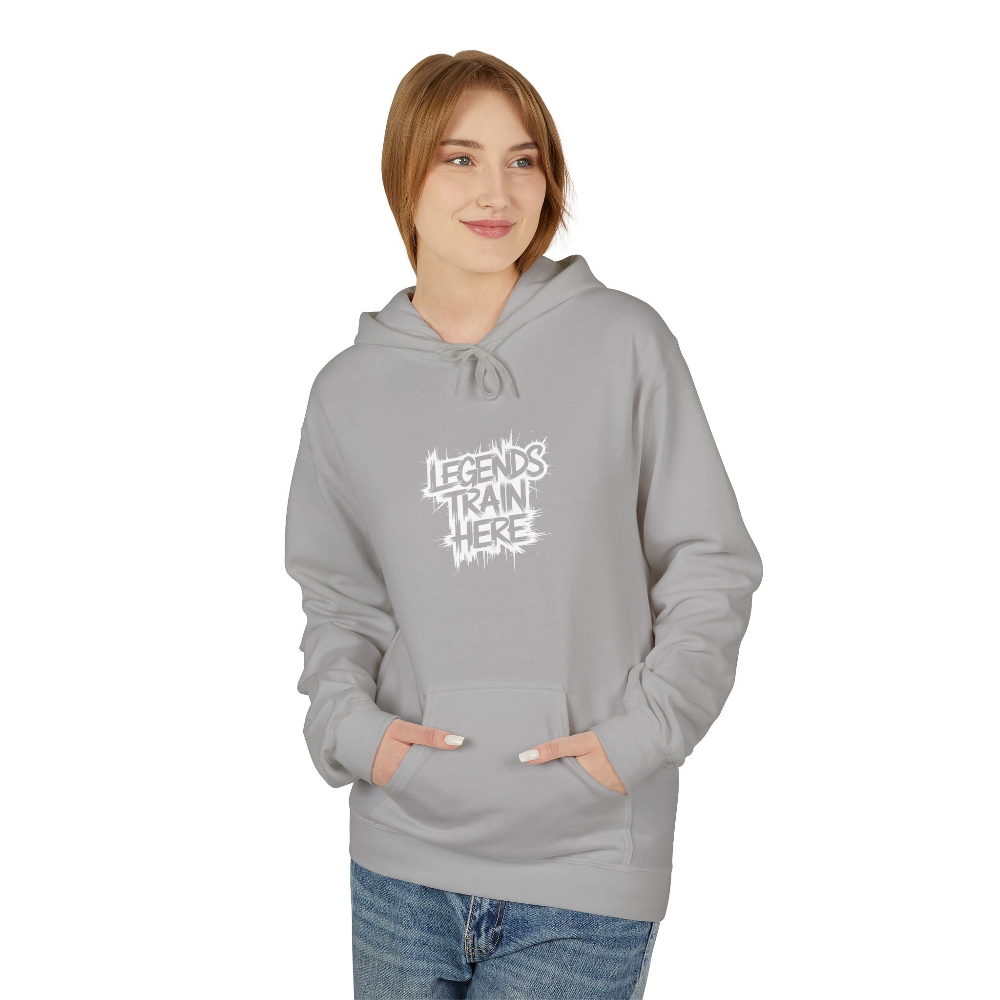 Legends Train Here Hoodie — Streetwear Gym Motivational Pullover