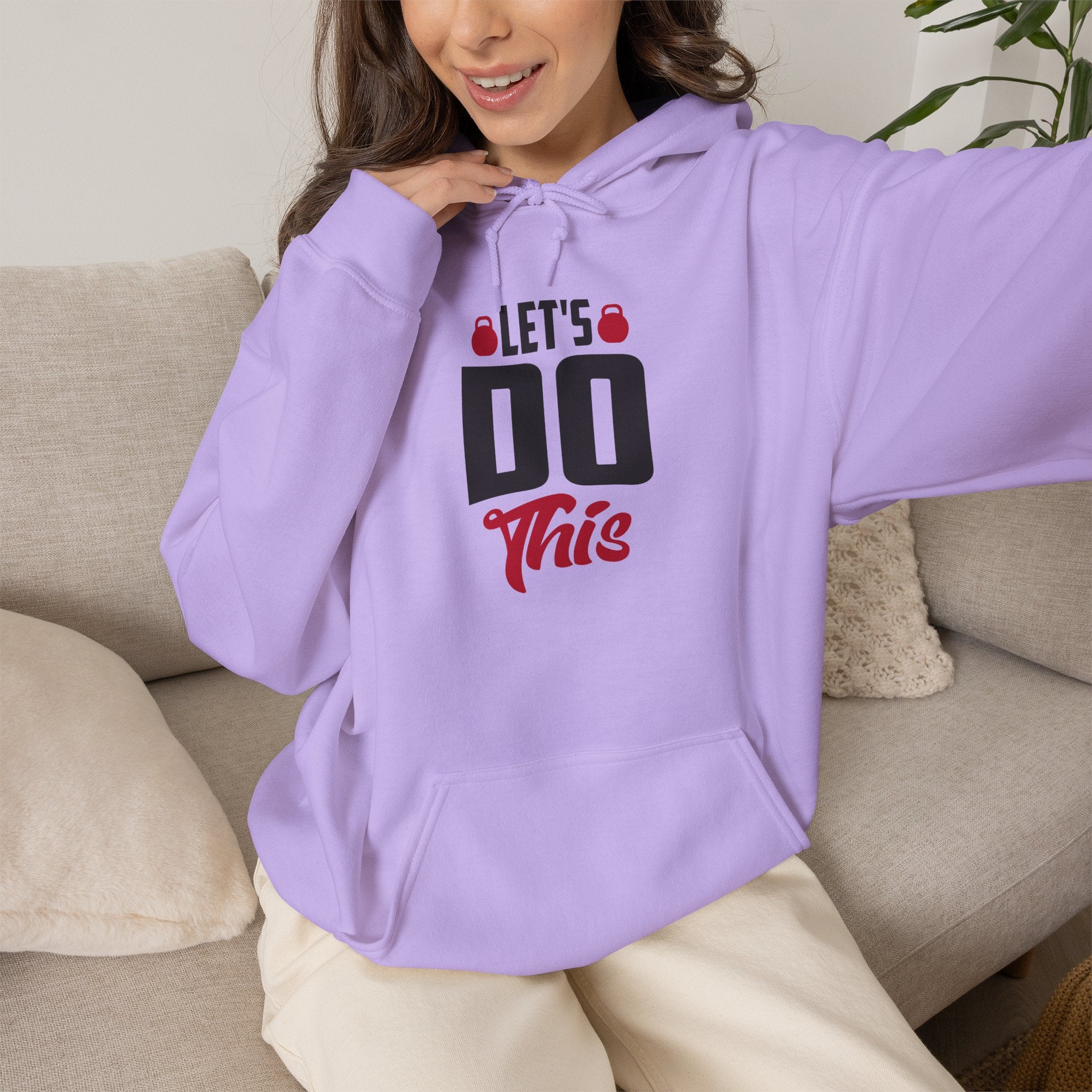 Let's Do This Hoodie — Motivational Chest Graphic Hooded Sweatshirt
