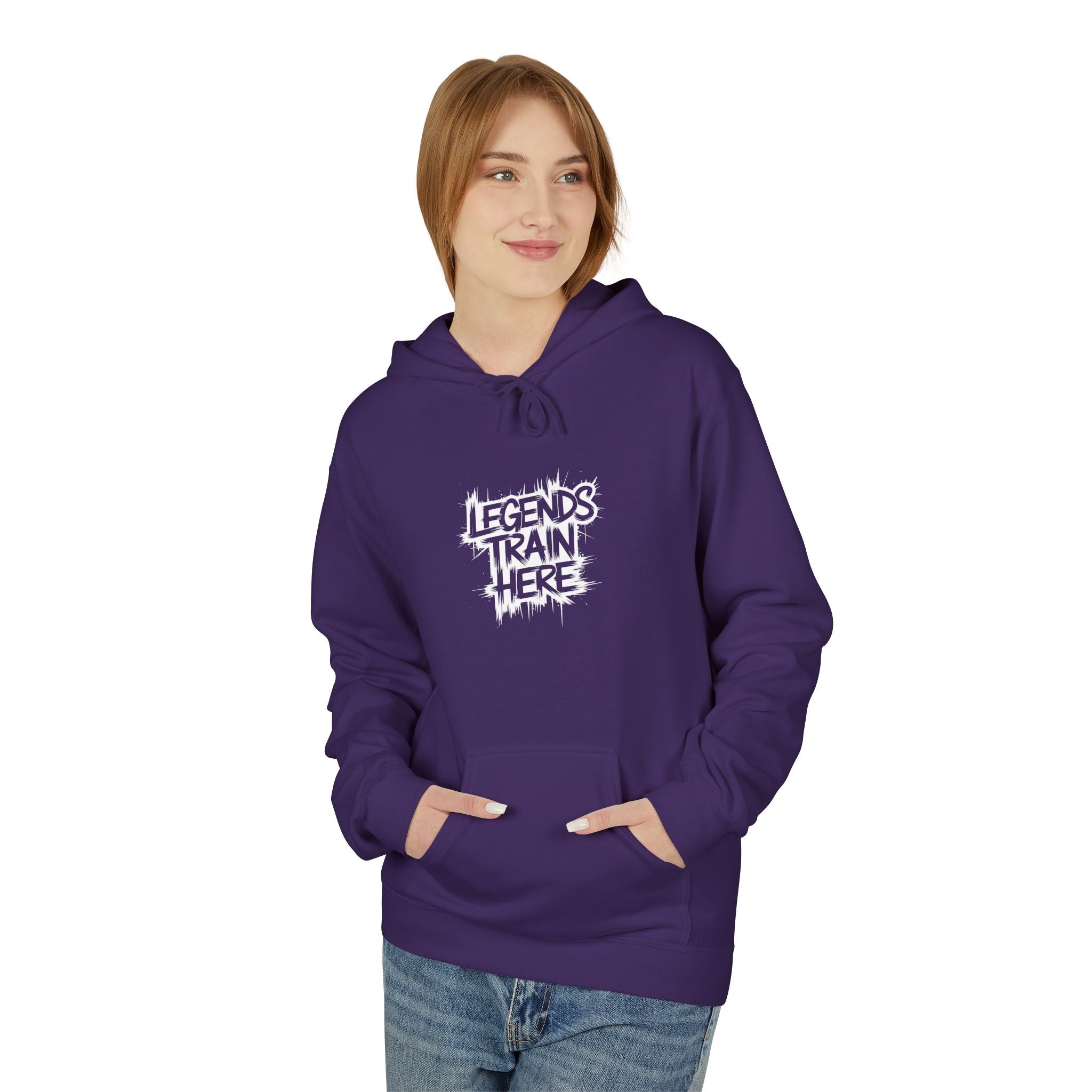 Legends Train Here Hoodie — Streetwear Gym Motivational Pullover