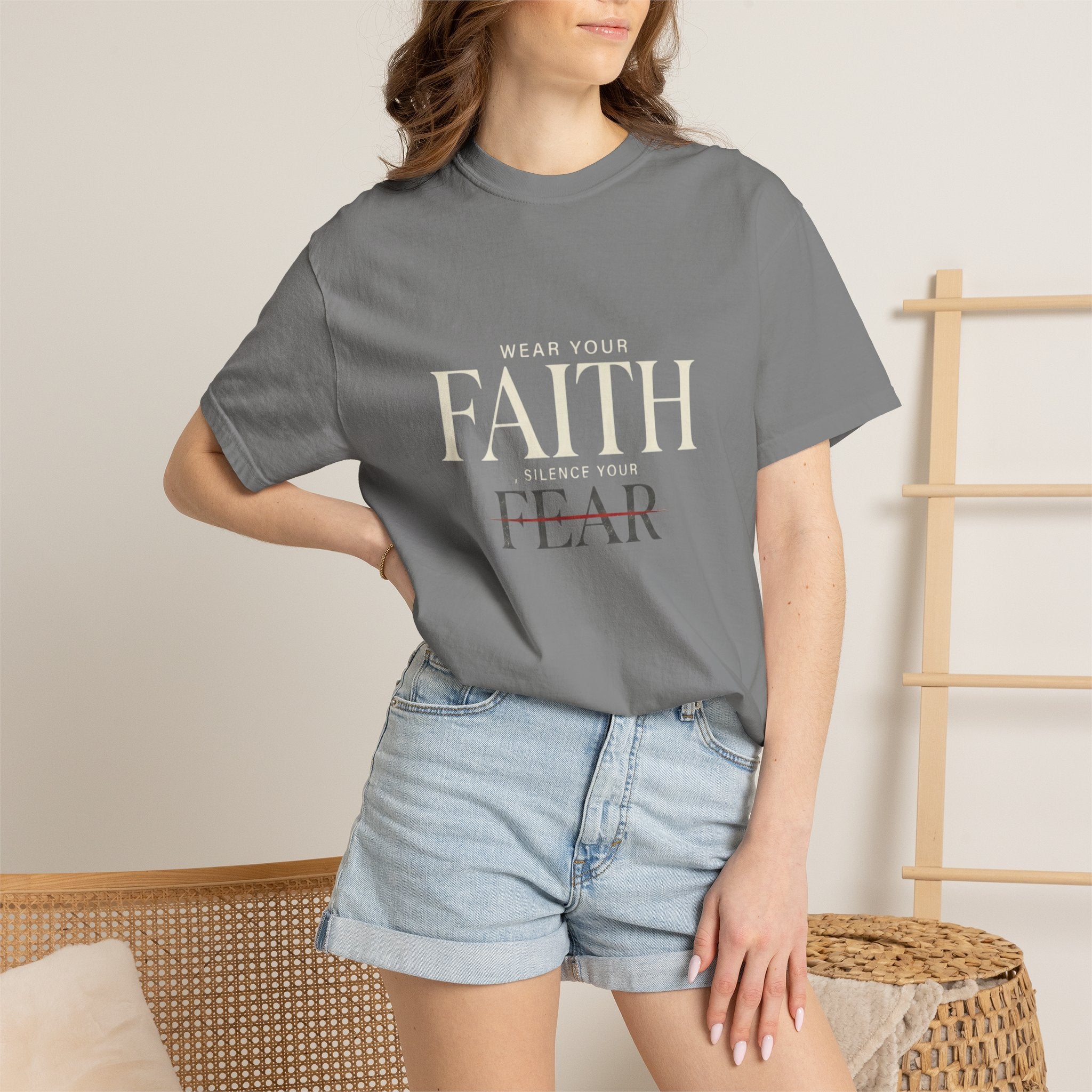 Faith Over Fear T-Shirt — Inspirational Christian Tee