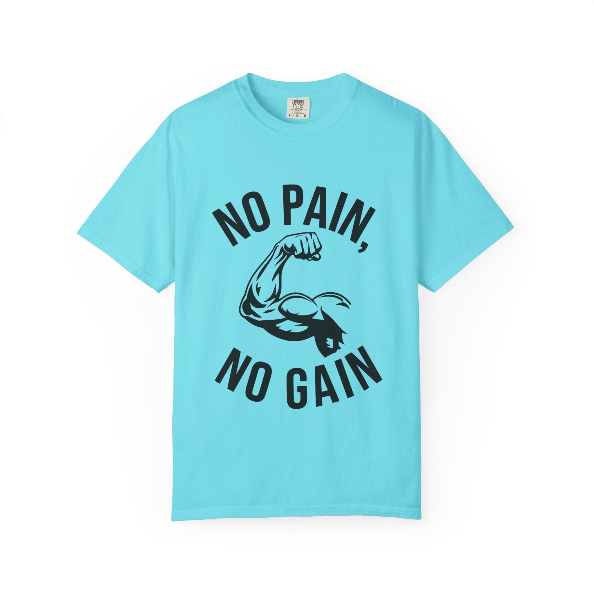 No Pain No Gain Muscle Tee — Motivational Workout T-Shirt