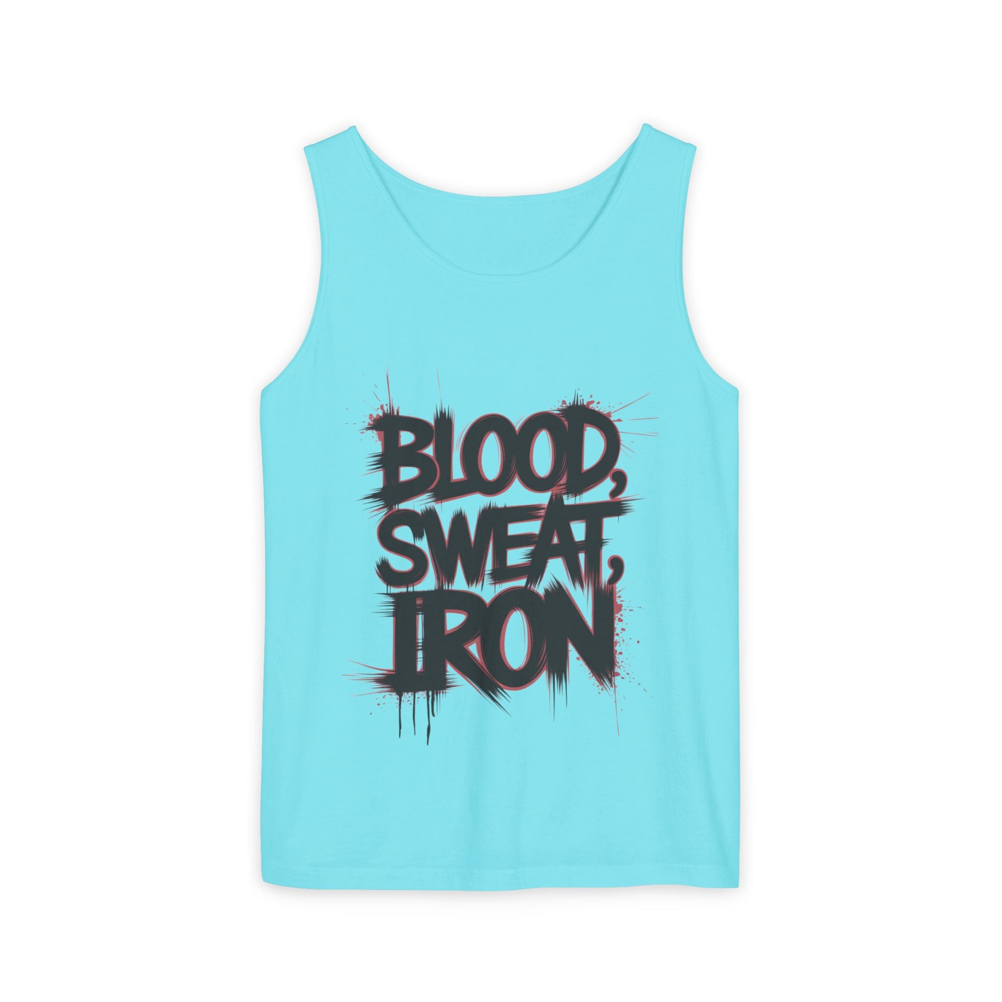 Blood Sweat Iron tank top | Motivational Gym Workout Fitness Tank