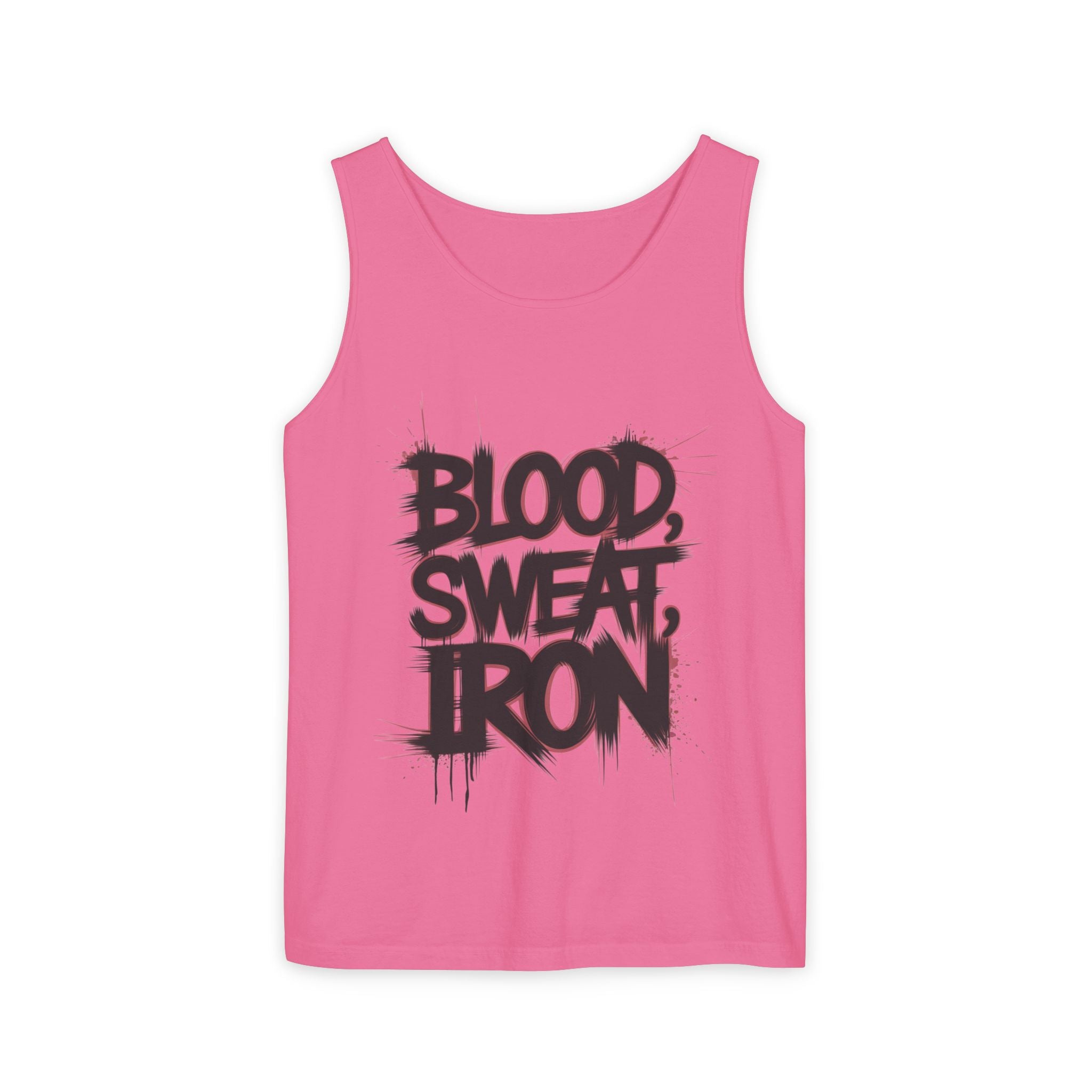 Blood Sweat Iron tank top | Motivational Gym Workout Fitness Tank