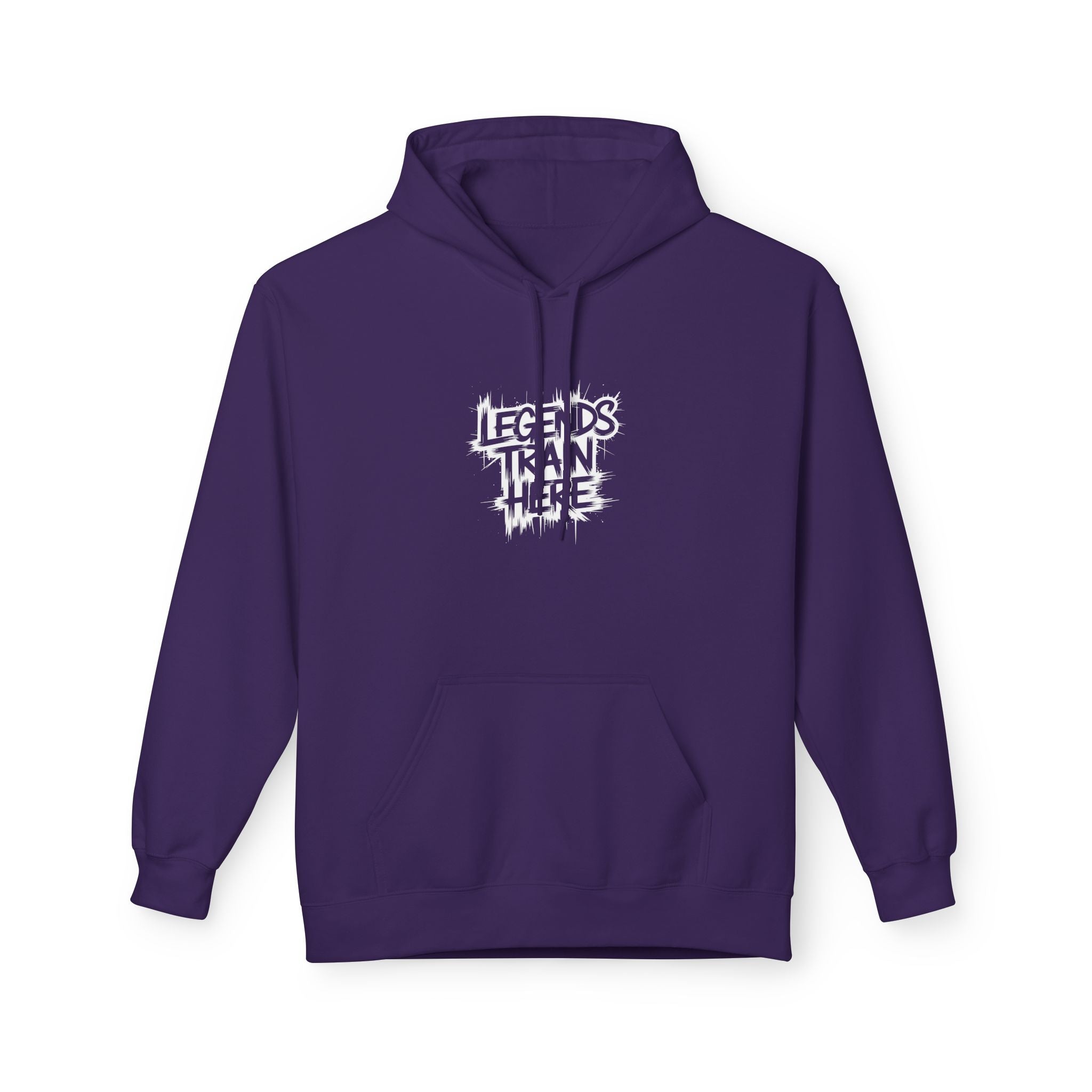 Legends Train Here Hoodie — Streetwear Gym Motivational Pullover