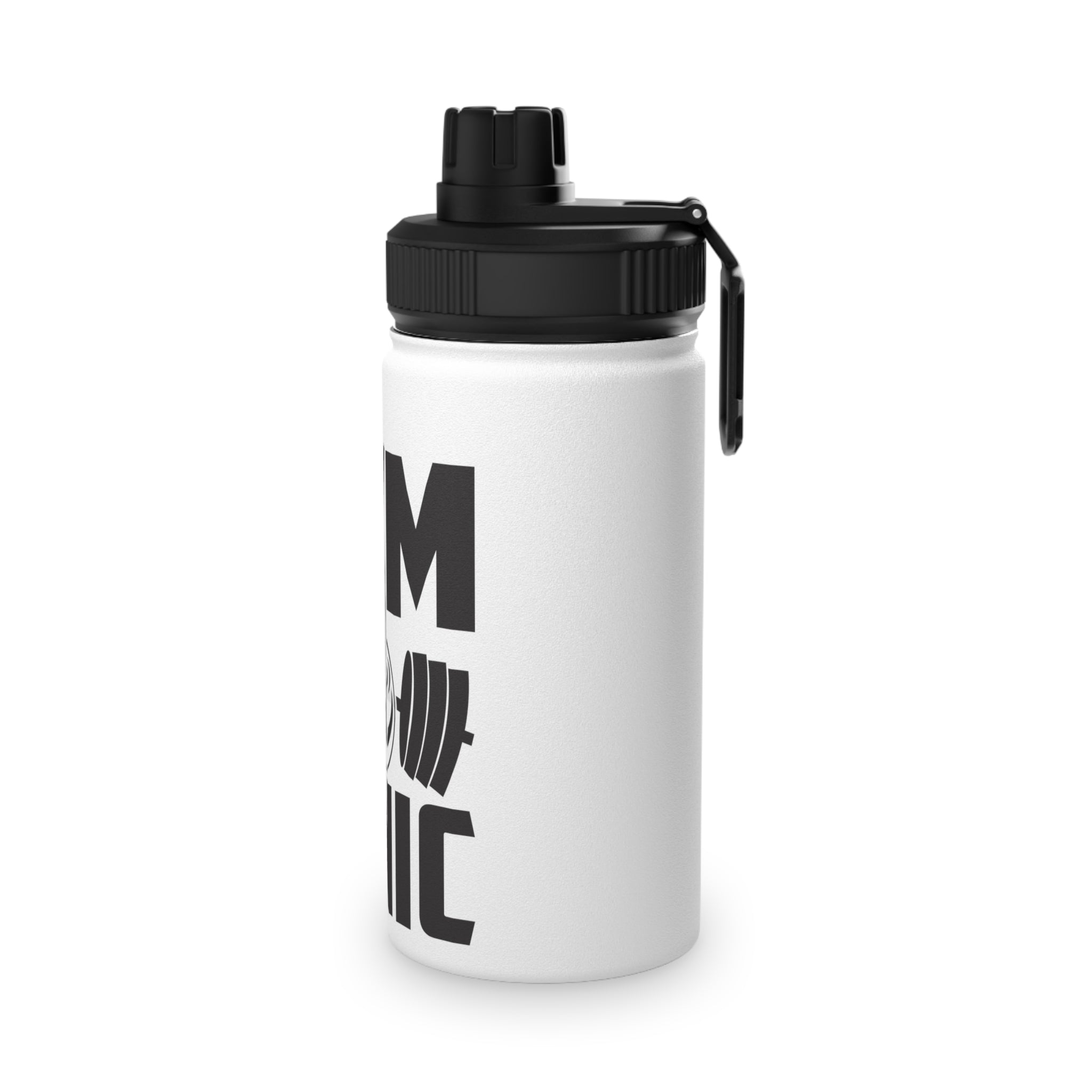 Gym & Tonic Stainless Steel Water Bottle — Sports Lid, Fitness Motivational Bottle