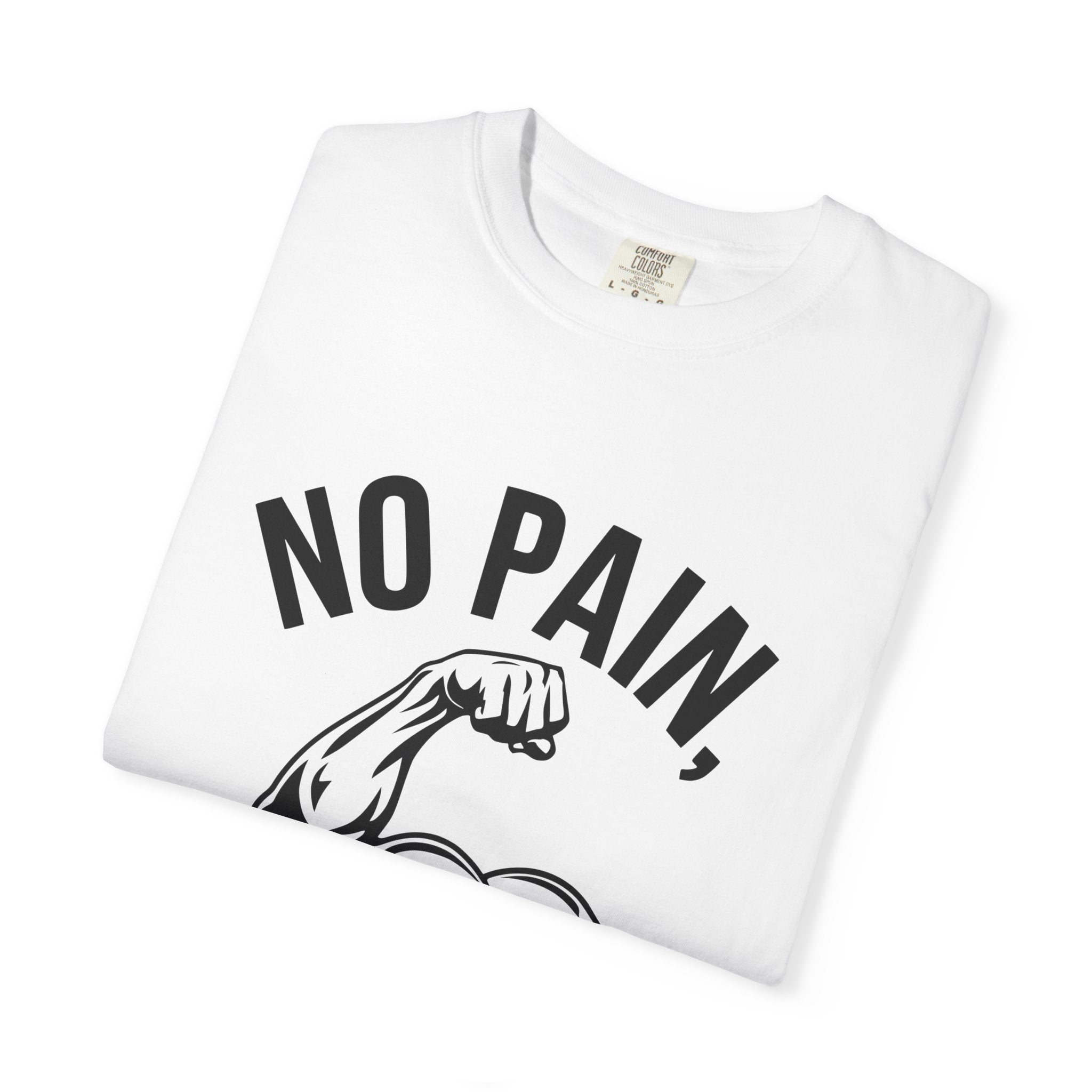 No Pain No Gain Muscle Tee — Motivational Workout T-Shirt