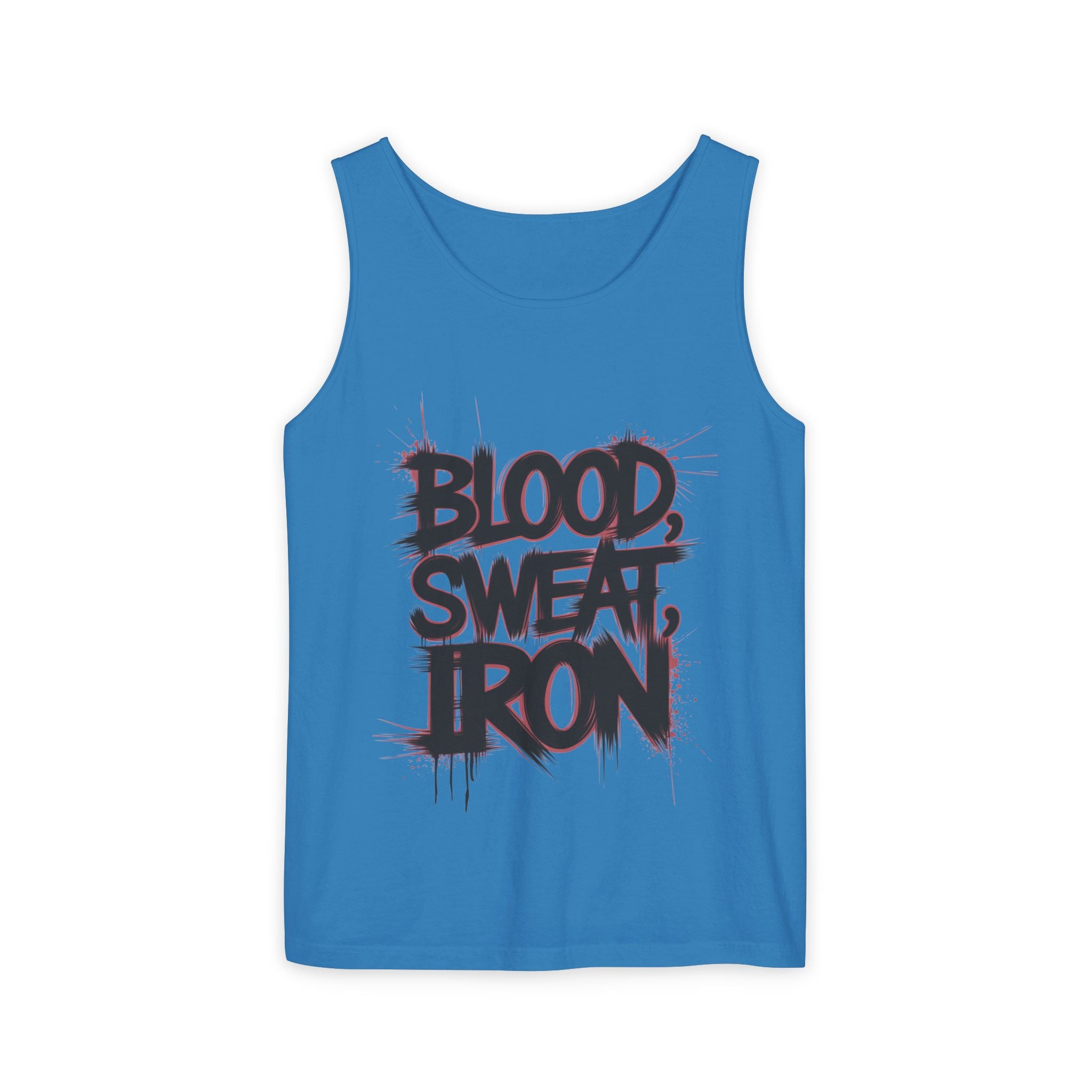 Blood Sweat Iron tank top | Motivational Gym Workout Fitness Tank