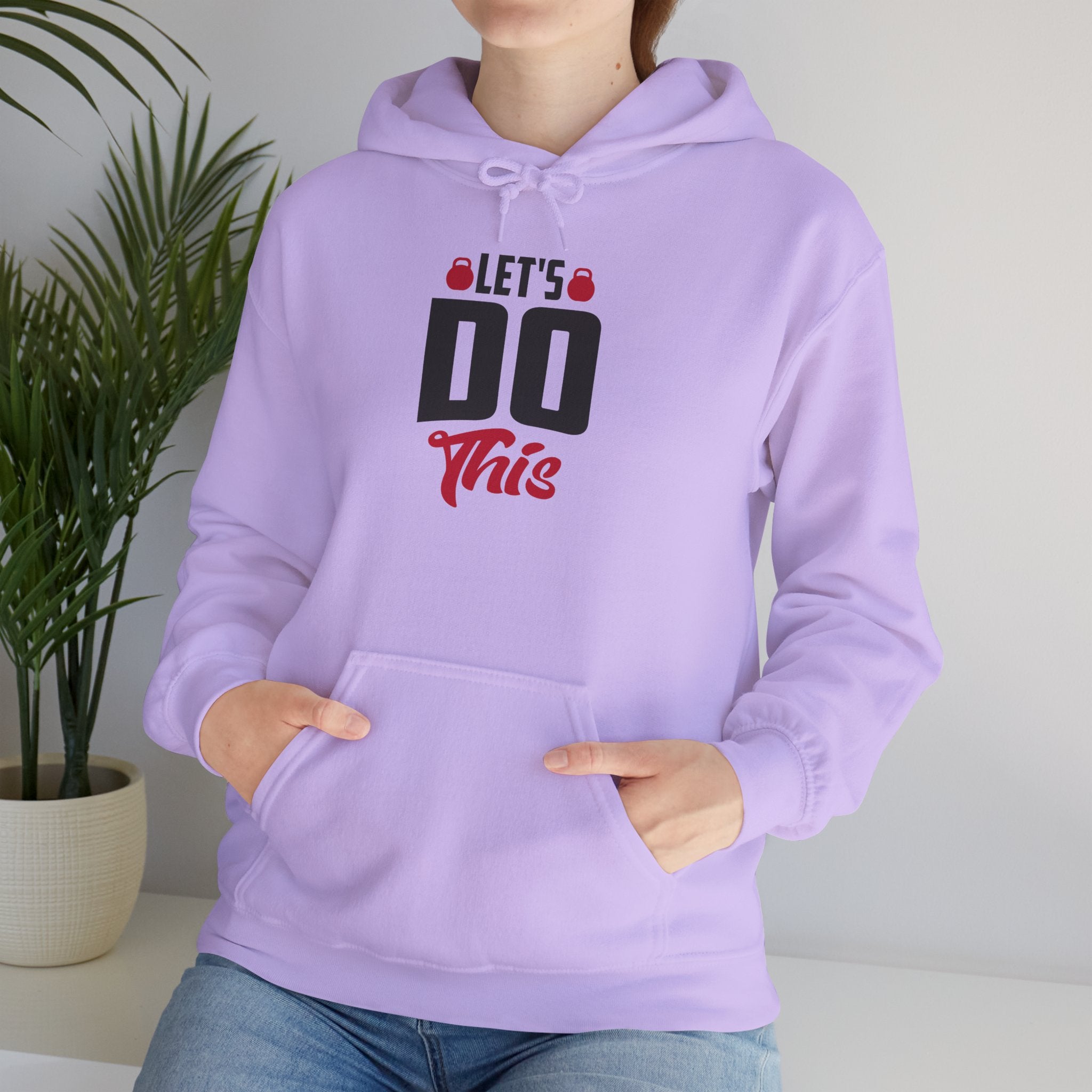 Let's Do This Hoodie — Motivational Chest Graphic Hooded Sweatshirt