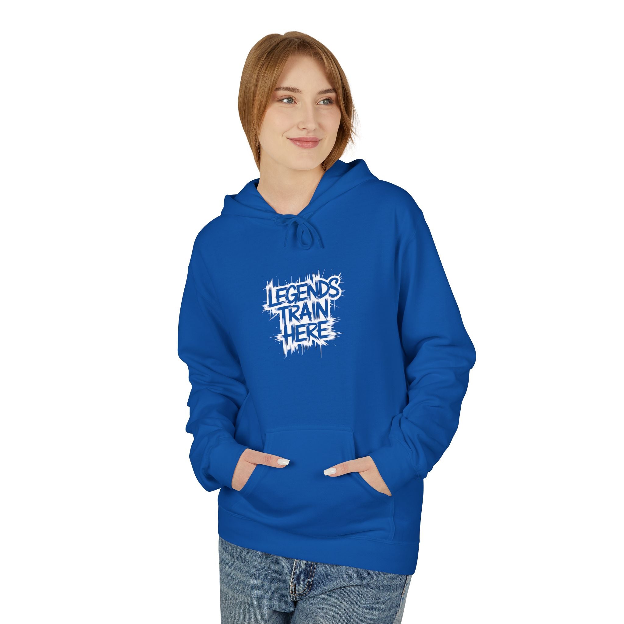 Legends Train Here Hoodie — Streetwear Gym Motivational Pullover