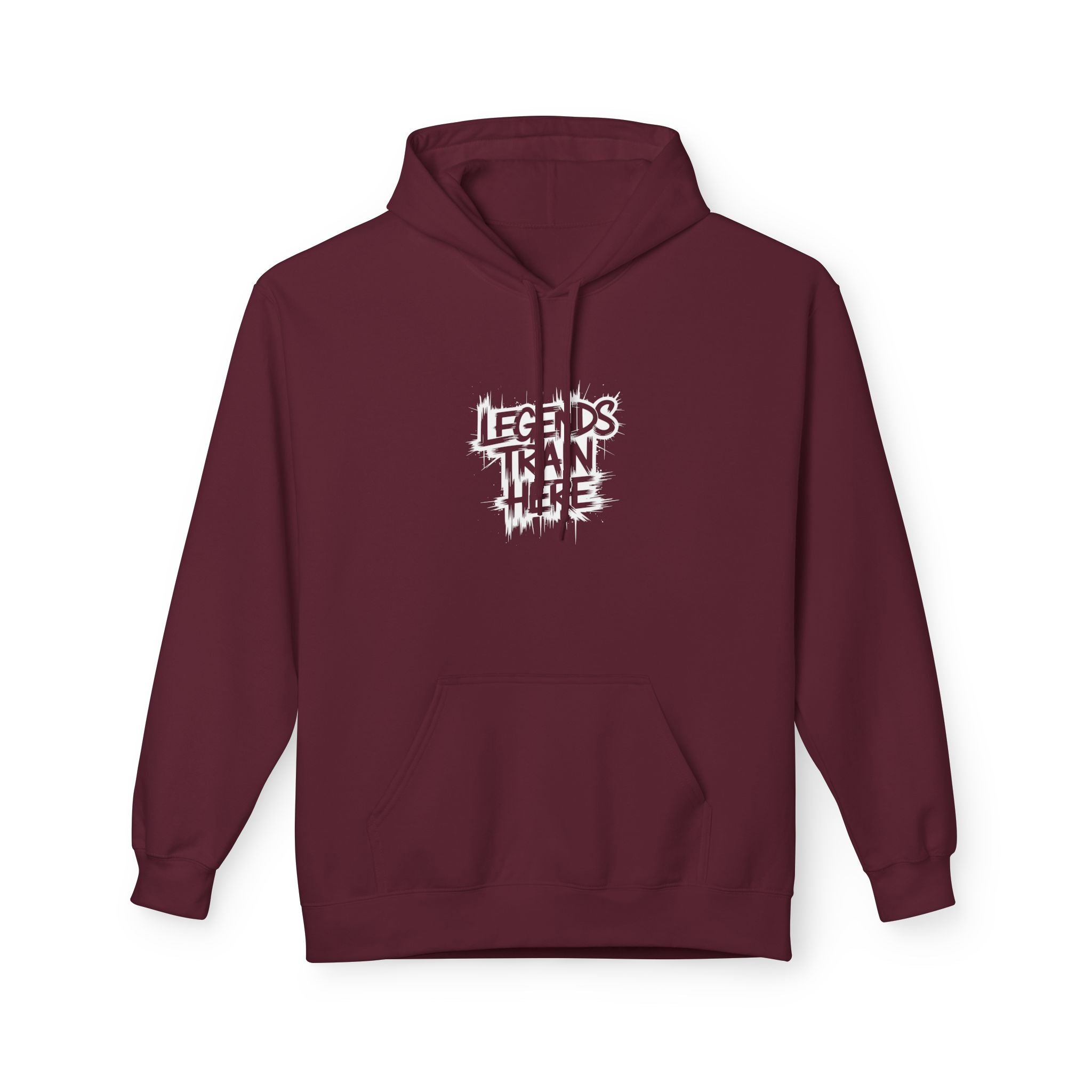 Legends Train Here Hoodie — Streetwear Gym Motivational Pullover