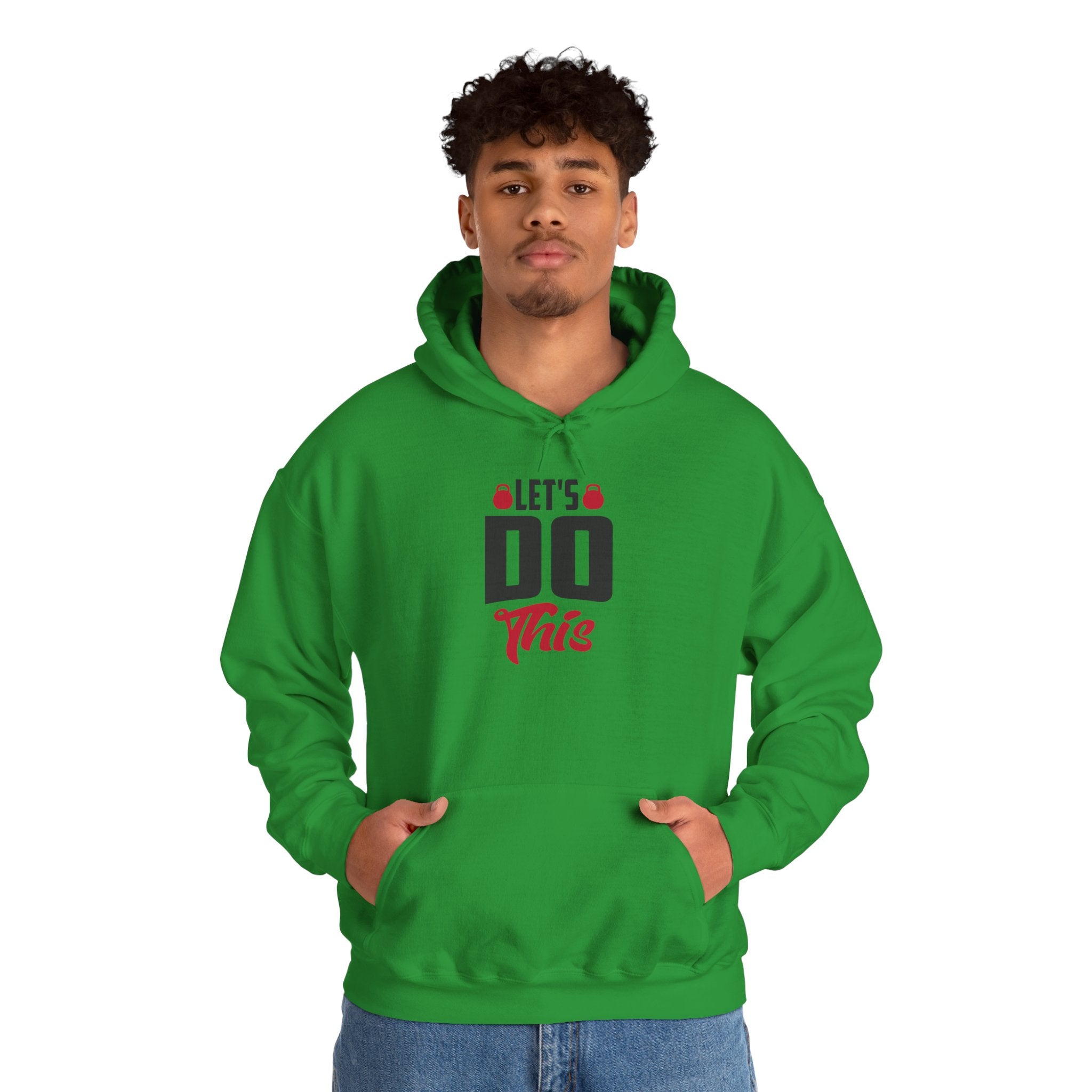 Let's Do This Hoodie — Motivational Chest Graphic Hooded Sweatshirt