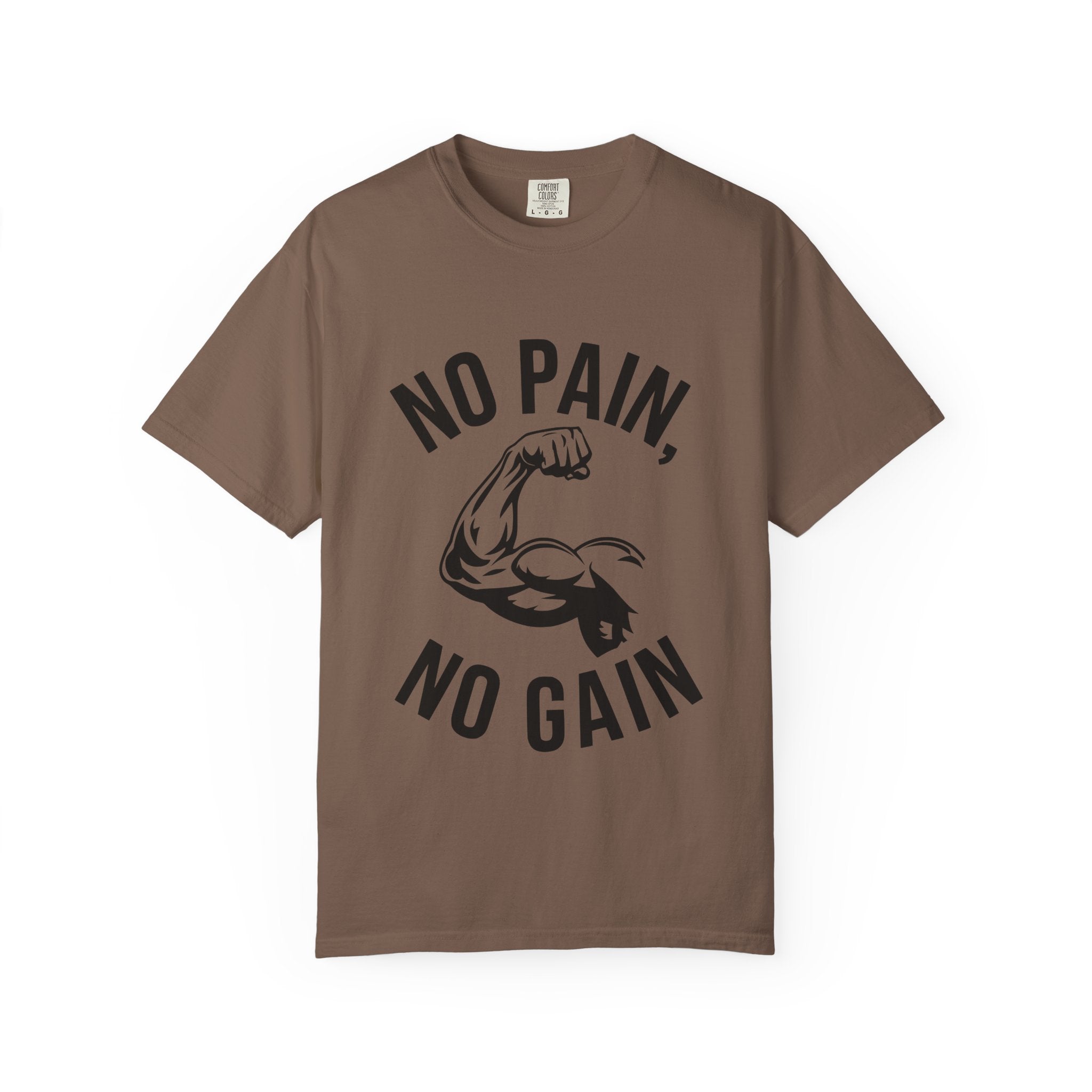 No Pain No Gain Muscle Tee — Motivational Workout T-Shirt
