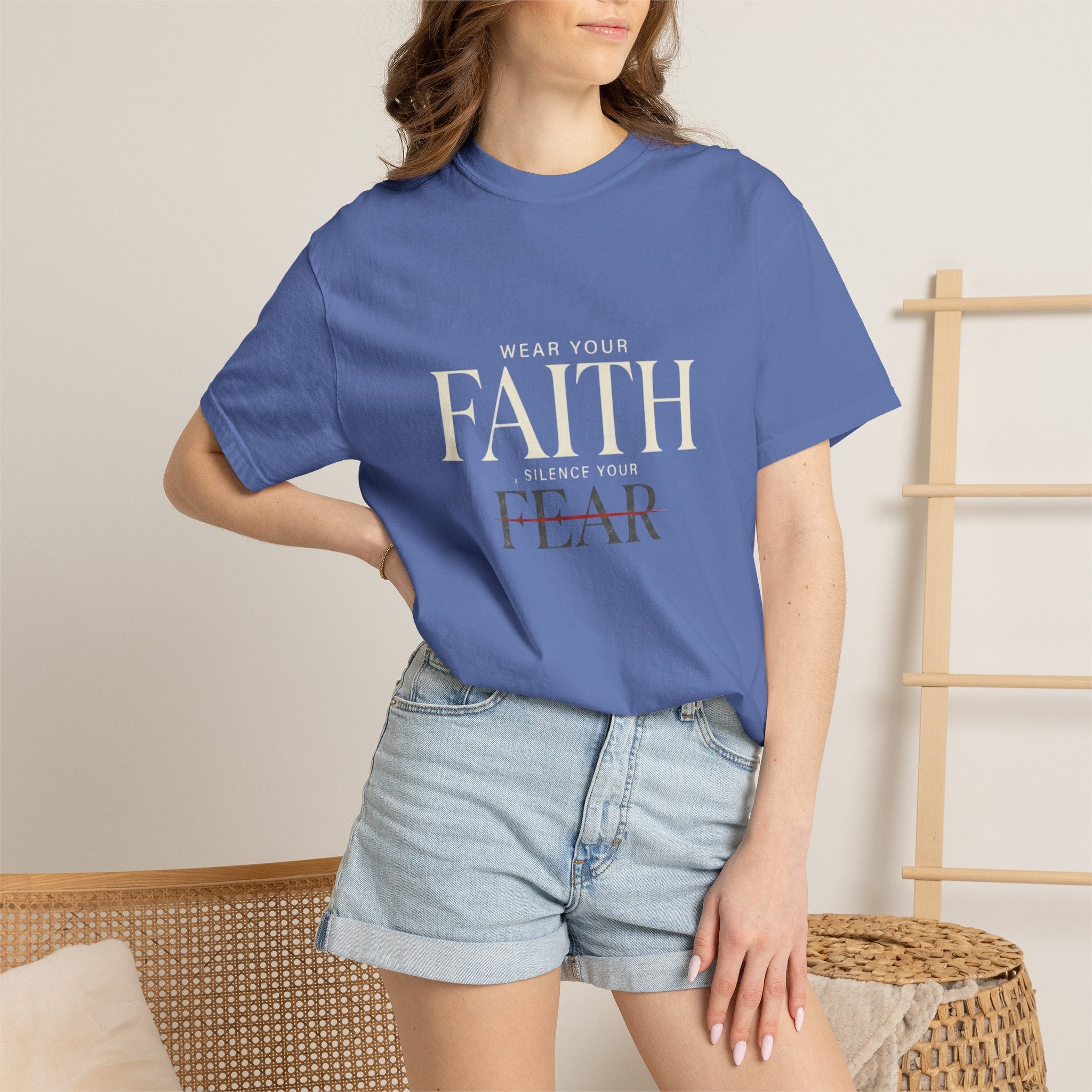 Faith Over Fear T-Shirt — Inspirational Christian Tee