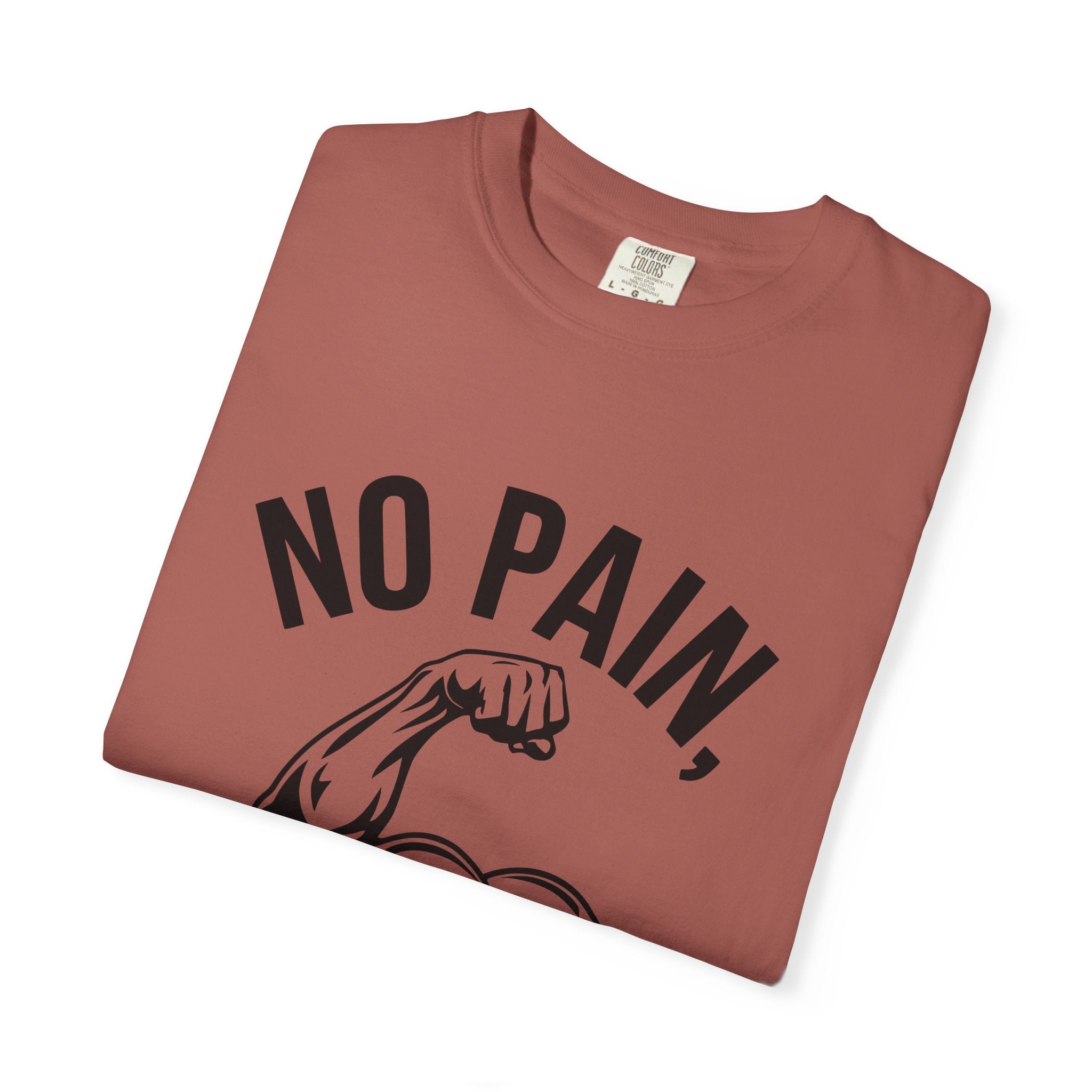 No Pain No Gain Muscle Tee — Motivational Workout T-Shirt