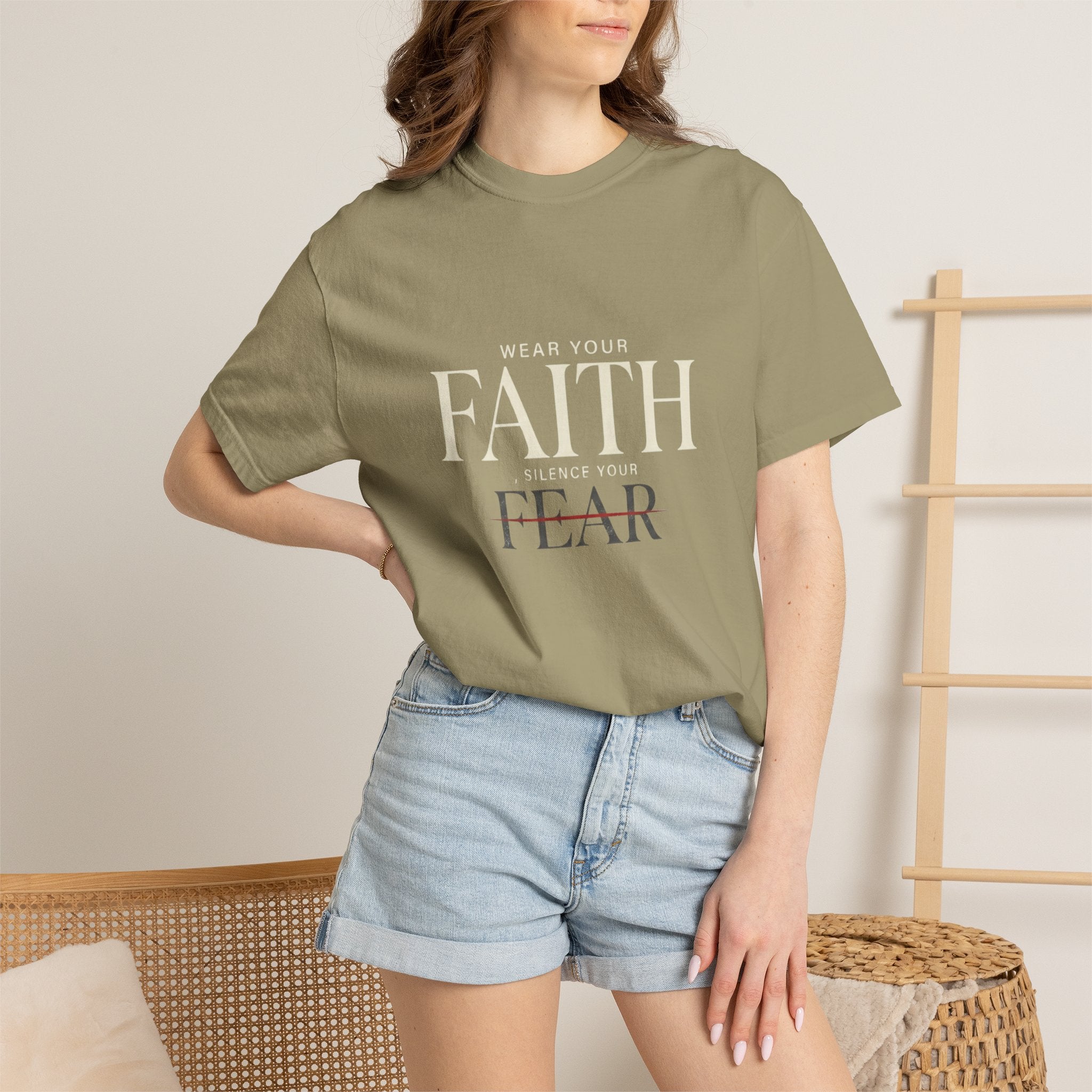 Faith Over Fear T-Shirt — Inspirational Christian Tee