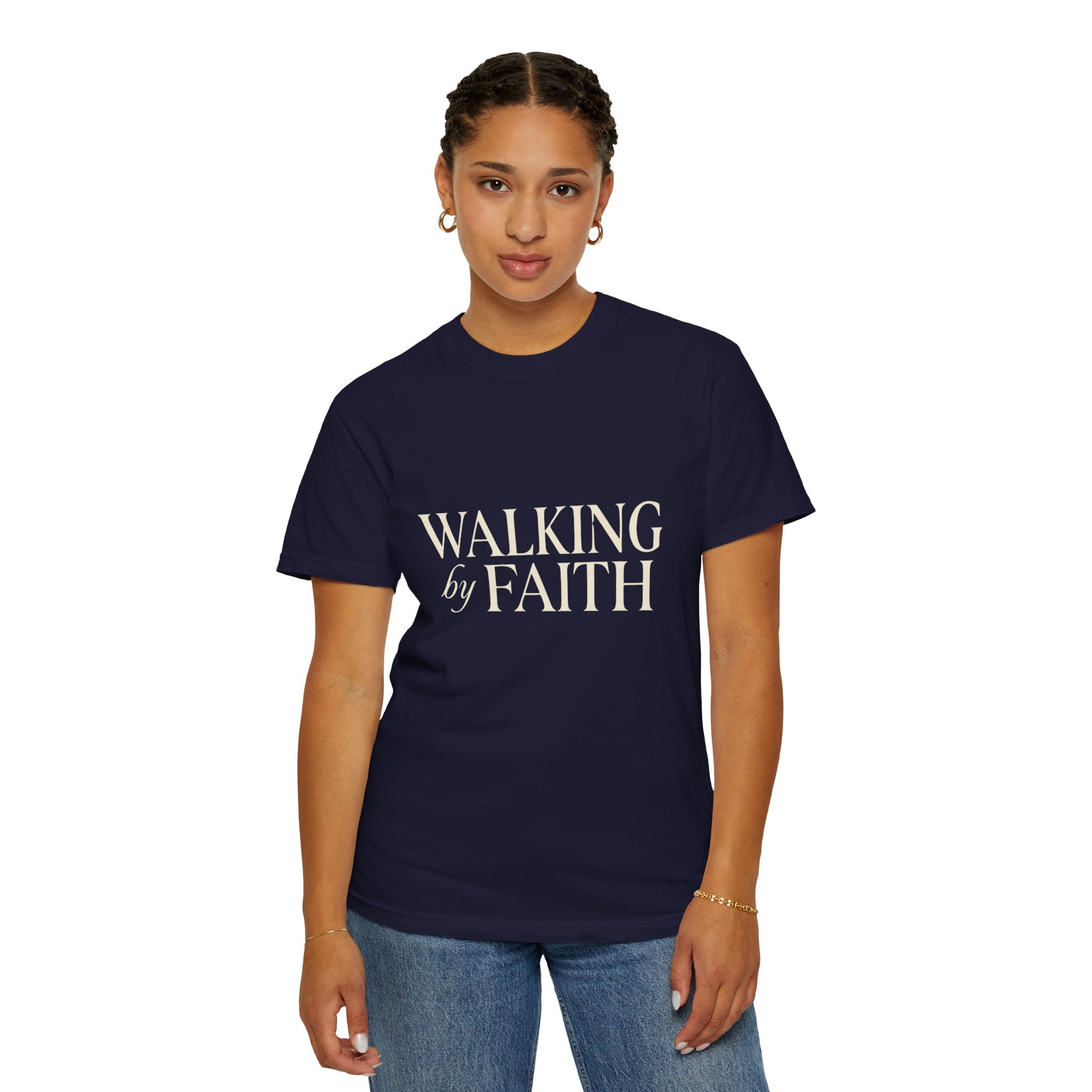 Walking by Faith T-Shirt — Christian Inspirational Tee
