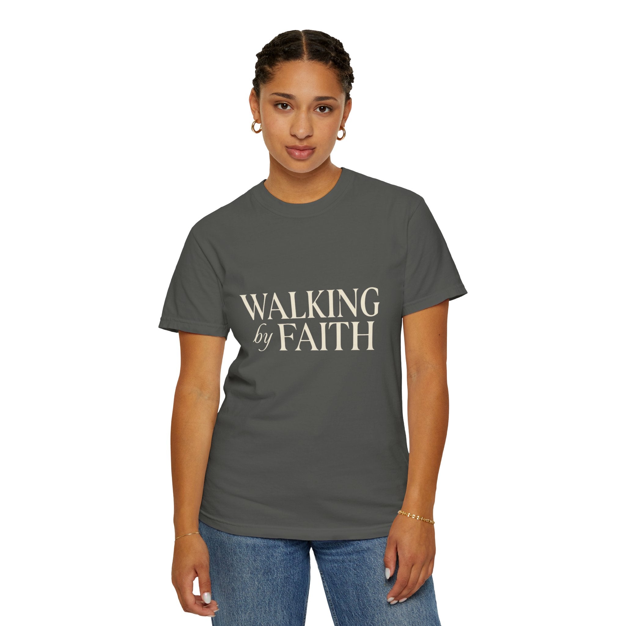 Walking by Faith T-Shirt — Christian Inspirational Tee