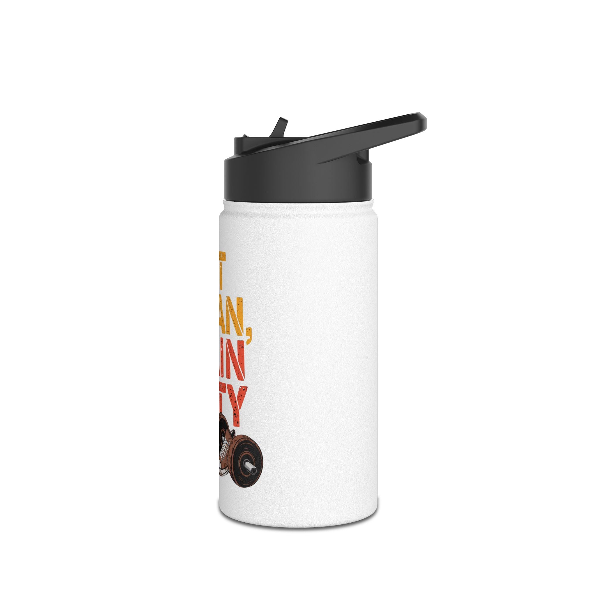 Stainless Water Bottle — "Eat Clean, Train Dirty" Fitness Bottle