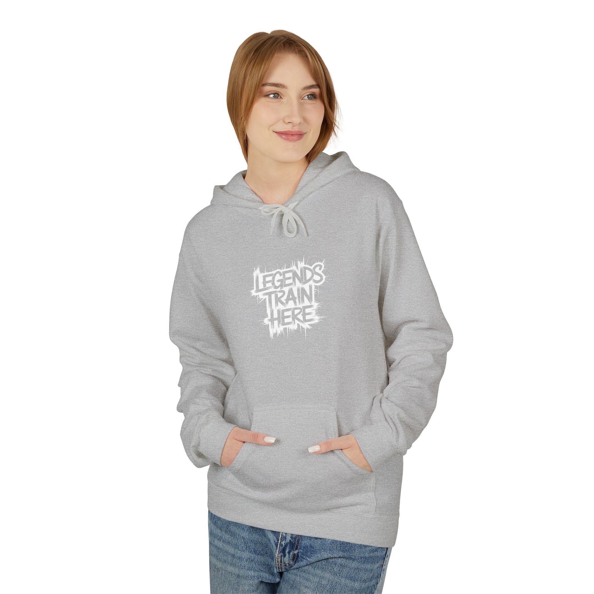 Legends Train Here Hoodie — Streetwear Gym Motivational Pullover
