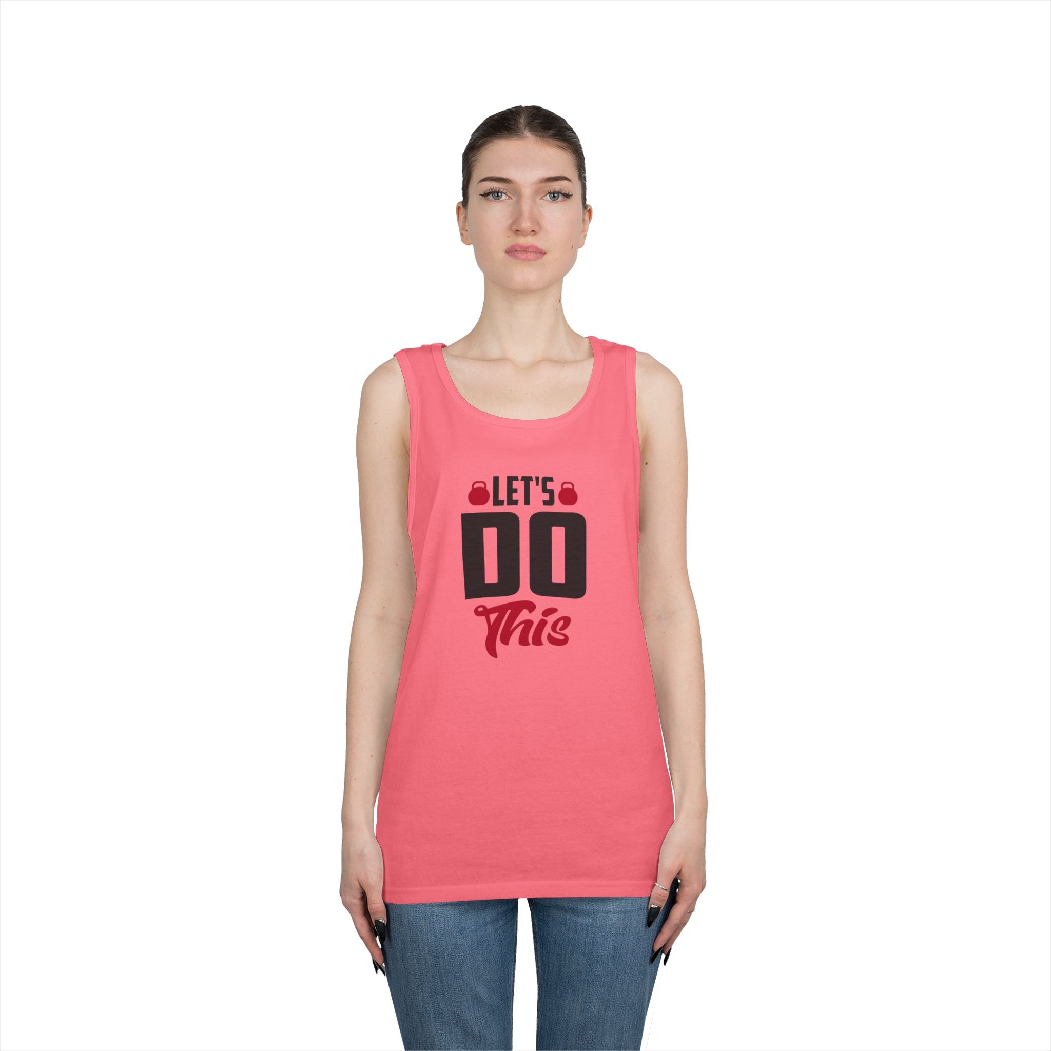 Let’s Do This tank top | Motivational workout slogan, fitness graphic