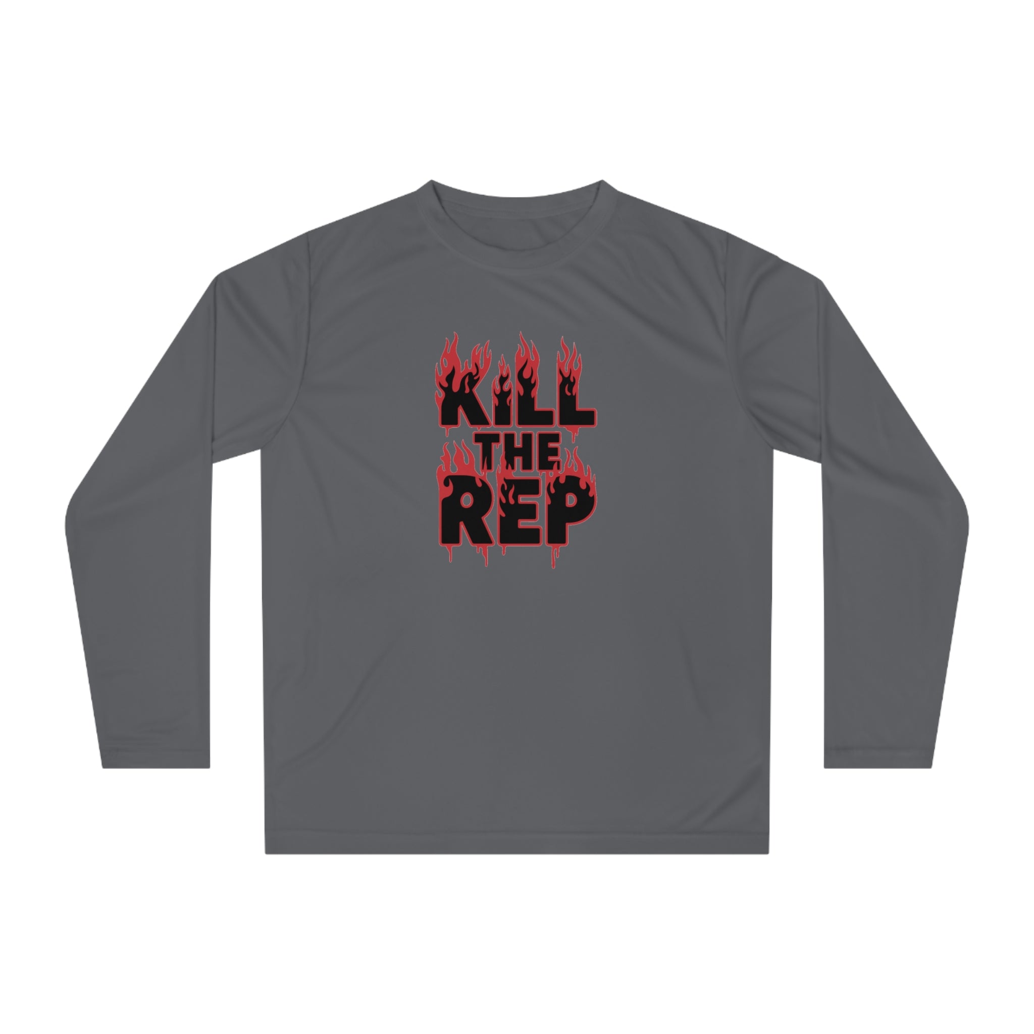 Kill The Rep Flame Graphic Long Sleeve Shirt