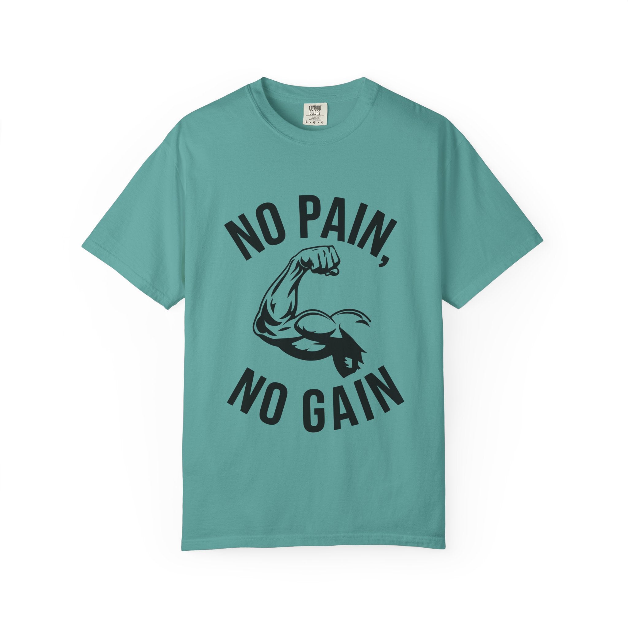 No Pain No Gain Muscle Tee — Motivational Workout T-Shirt