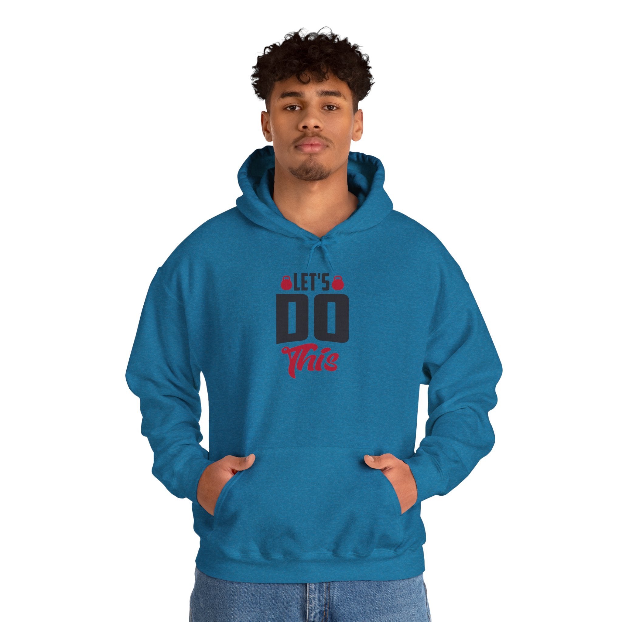 Let's Do This Hoodie — Motivational Chest Graphic Hooded Sweatshirt